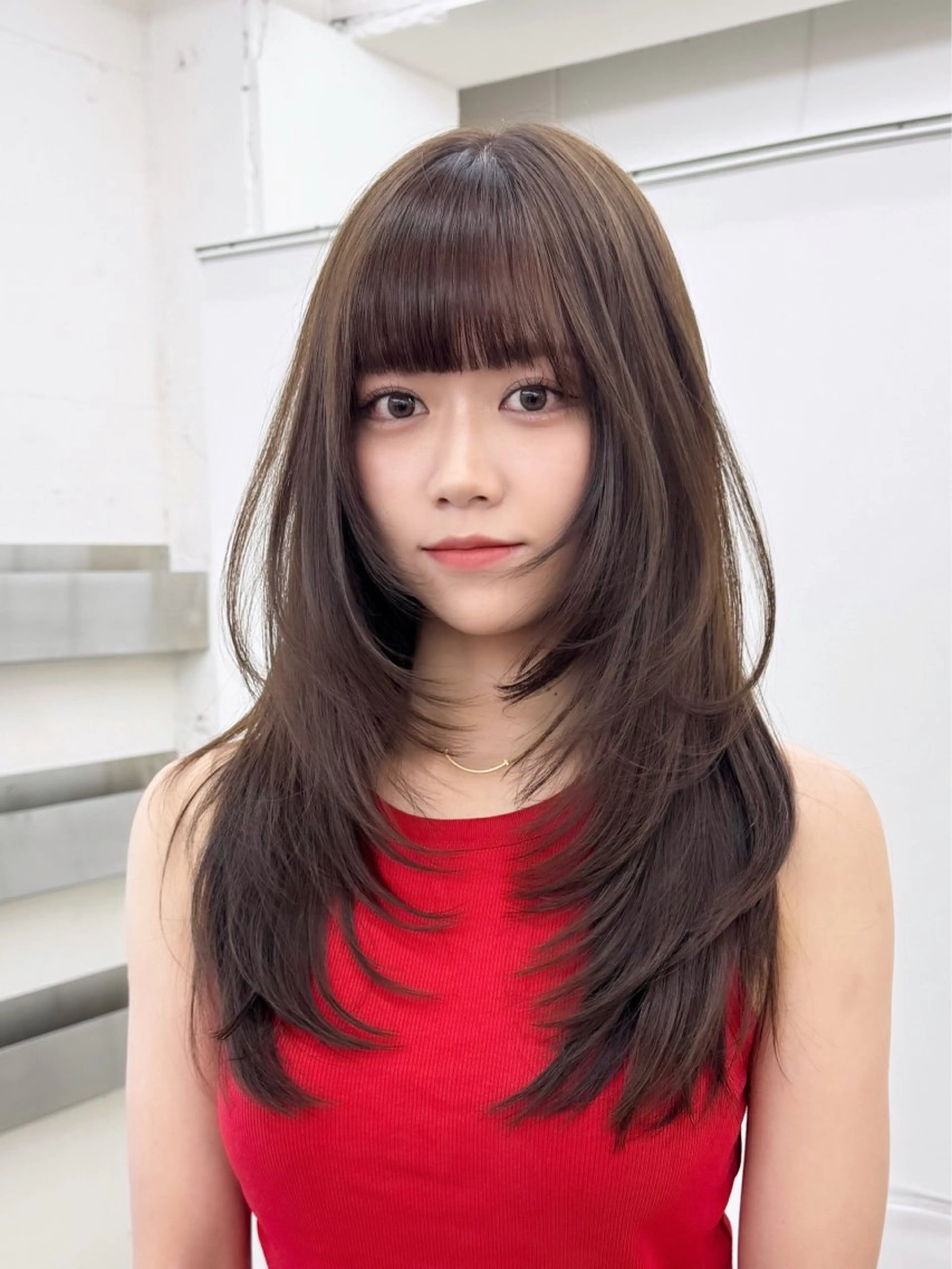 ロング カラー カット ヘアカラー トリートメント 🦋韓国系指名No1 店長/圓山 祐也🦋のヘアスタイル