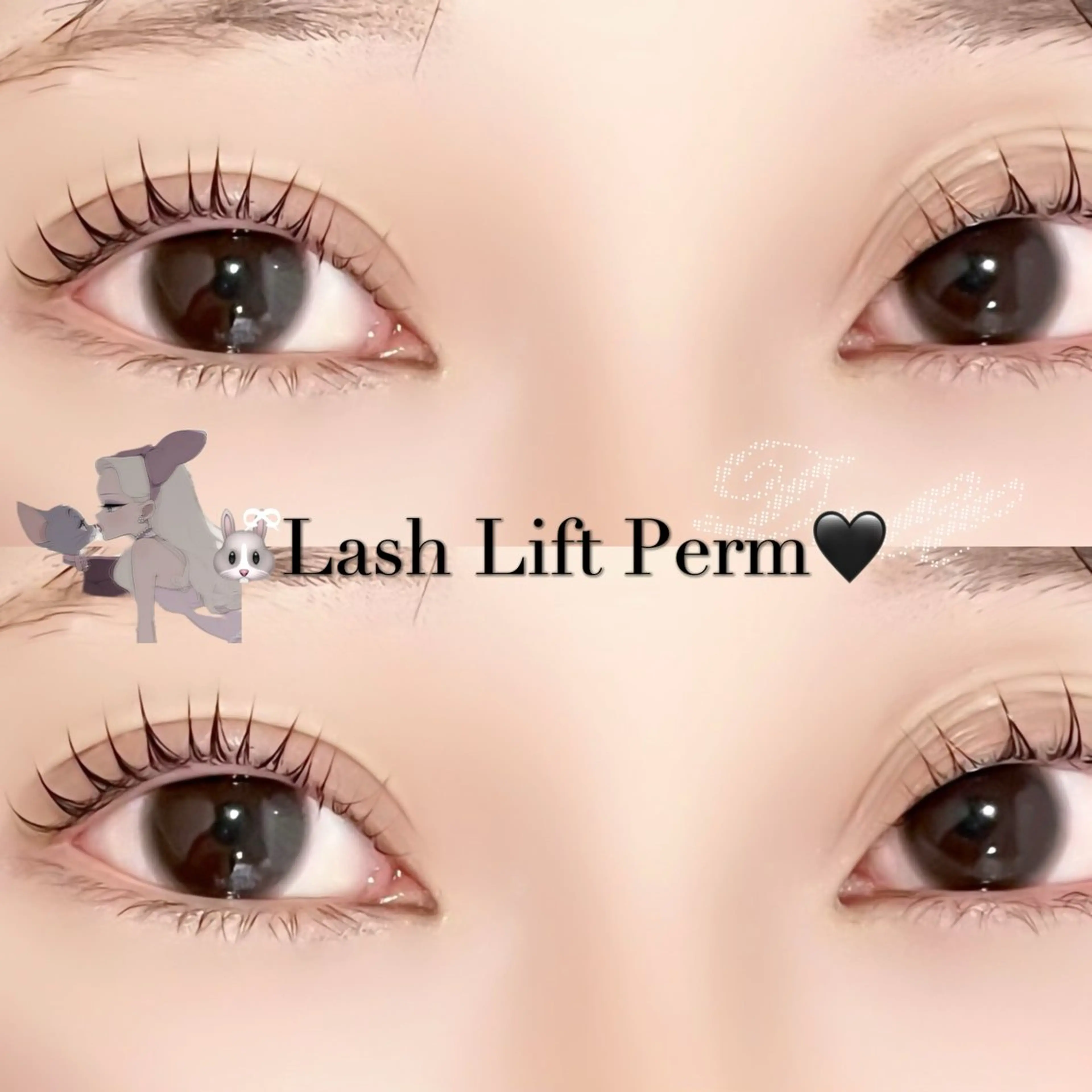 マツエク・マツパ 一重×まつ毛パーマ 🌙Rebecca ERINA🐈‍⬛のマツエク・マツパデザイン