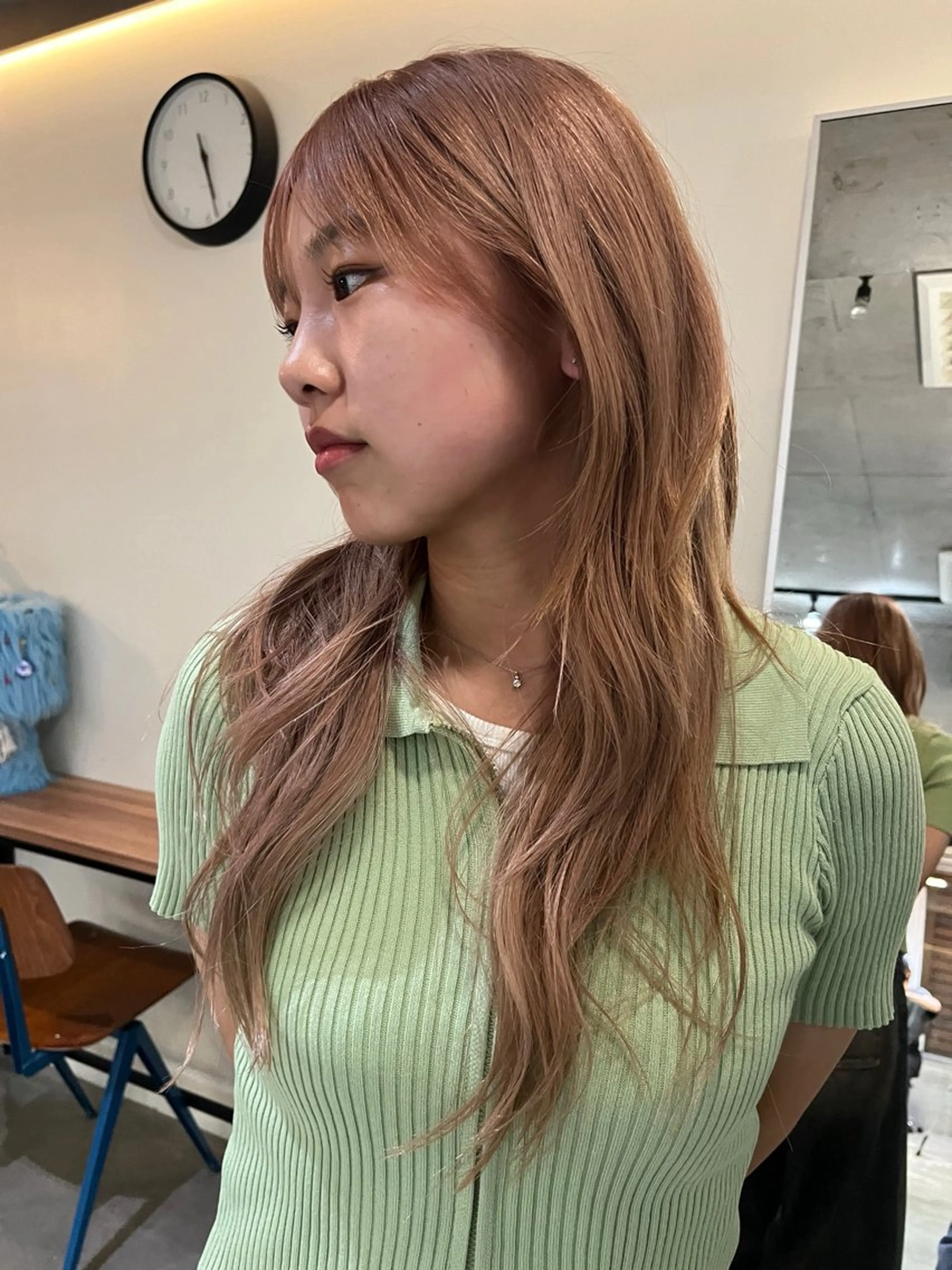 ロング ハッシュカット ハイレイヤー 韓国風ヘア レイヤーカット ロング カット レイヤーカット\ウル フ　chinatsuのヘアスタイル