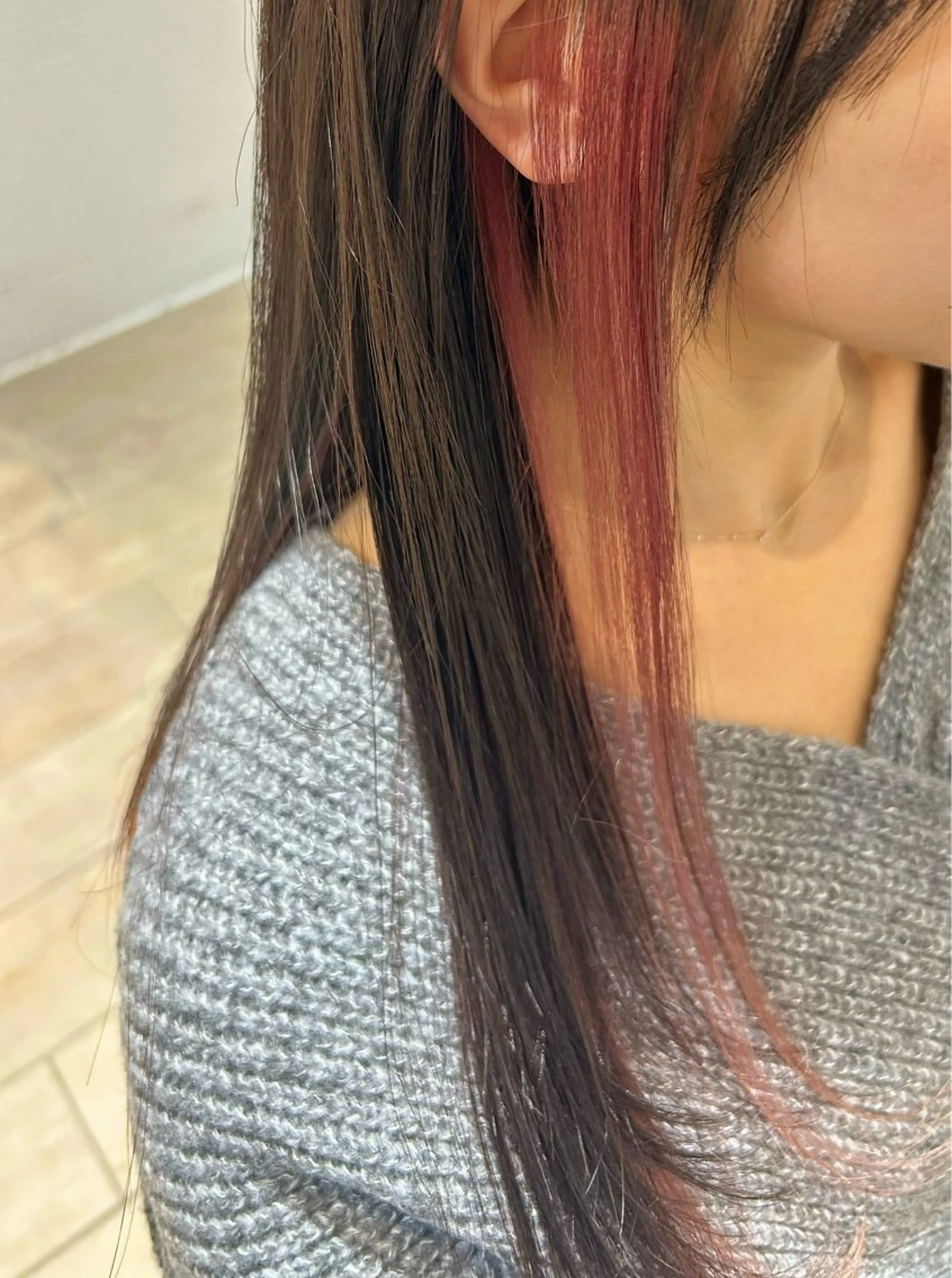 ロング カラー ベージュカラー ピンクカラー ピンクベージュ ヘアカラー Kurumi 🩰カットモデル募集のヘアスタイル