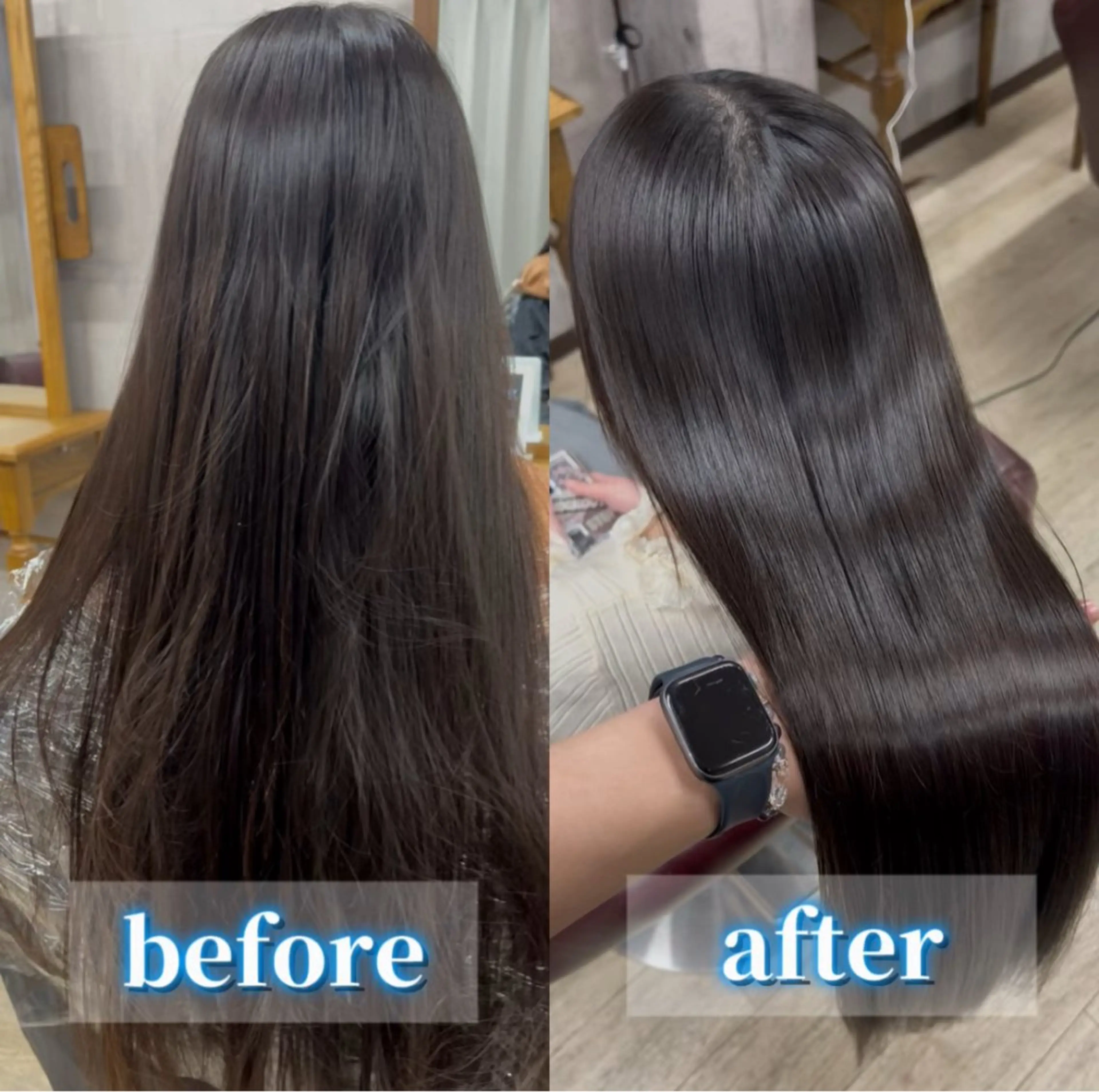 ロング 縮毛矯正 ヘアカラー 縮毛矯正 トリートメント 下野 将大のヘアスタイル