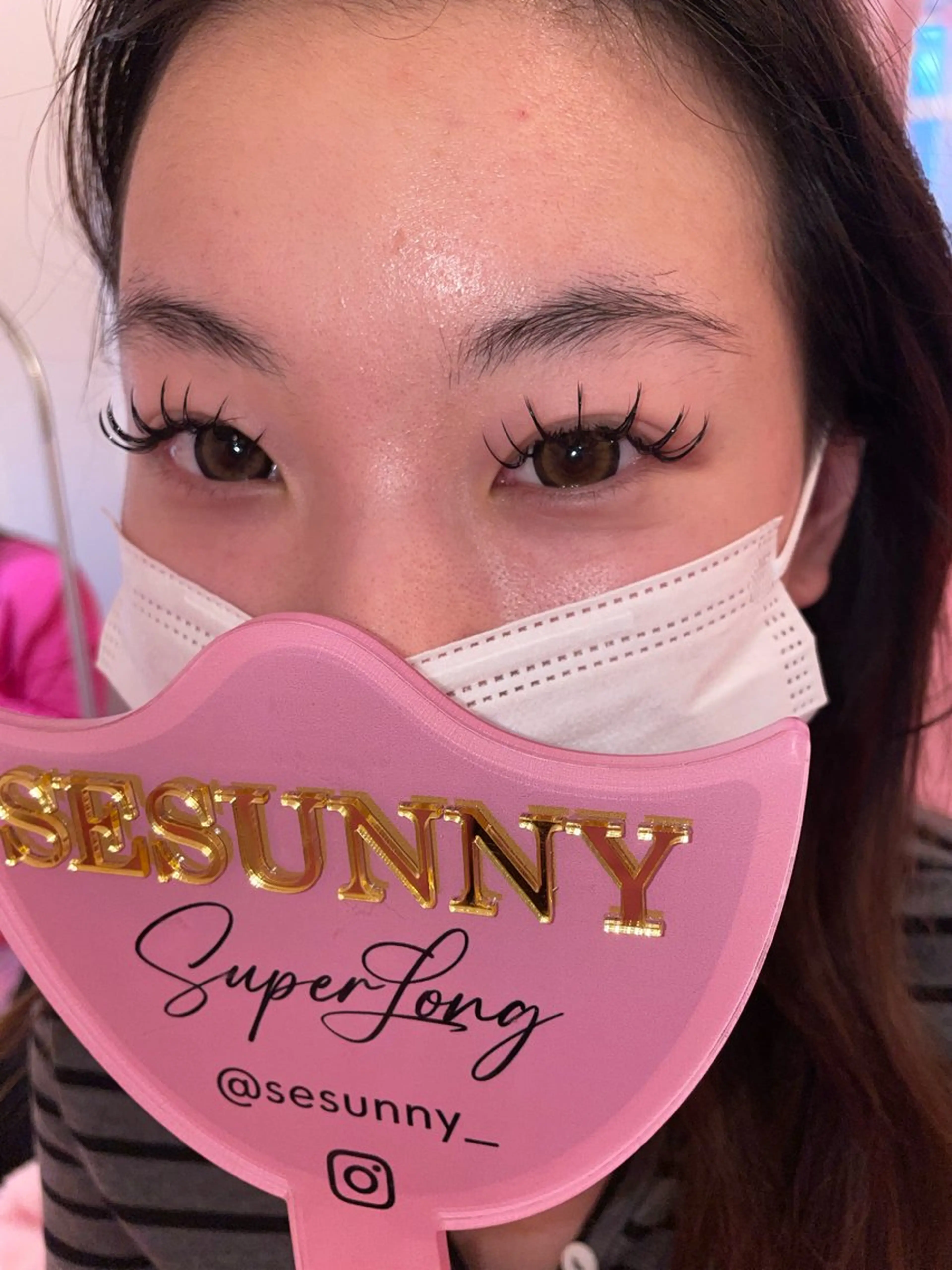 マツエク・マツパ 目尻長め マツエク SESUNNY セサニー　URANのマツエク・マツパデザイン