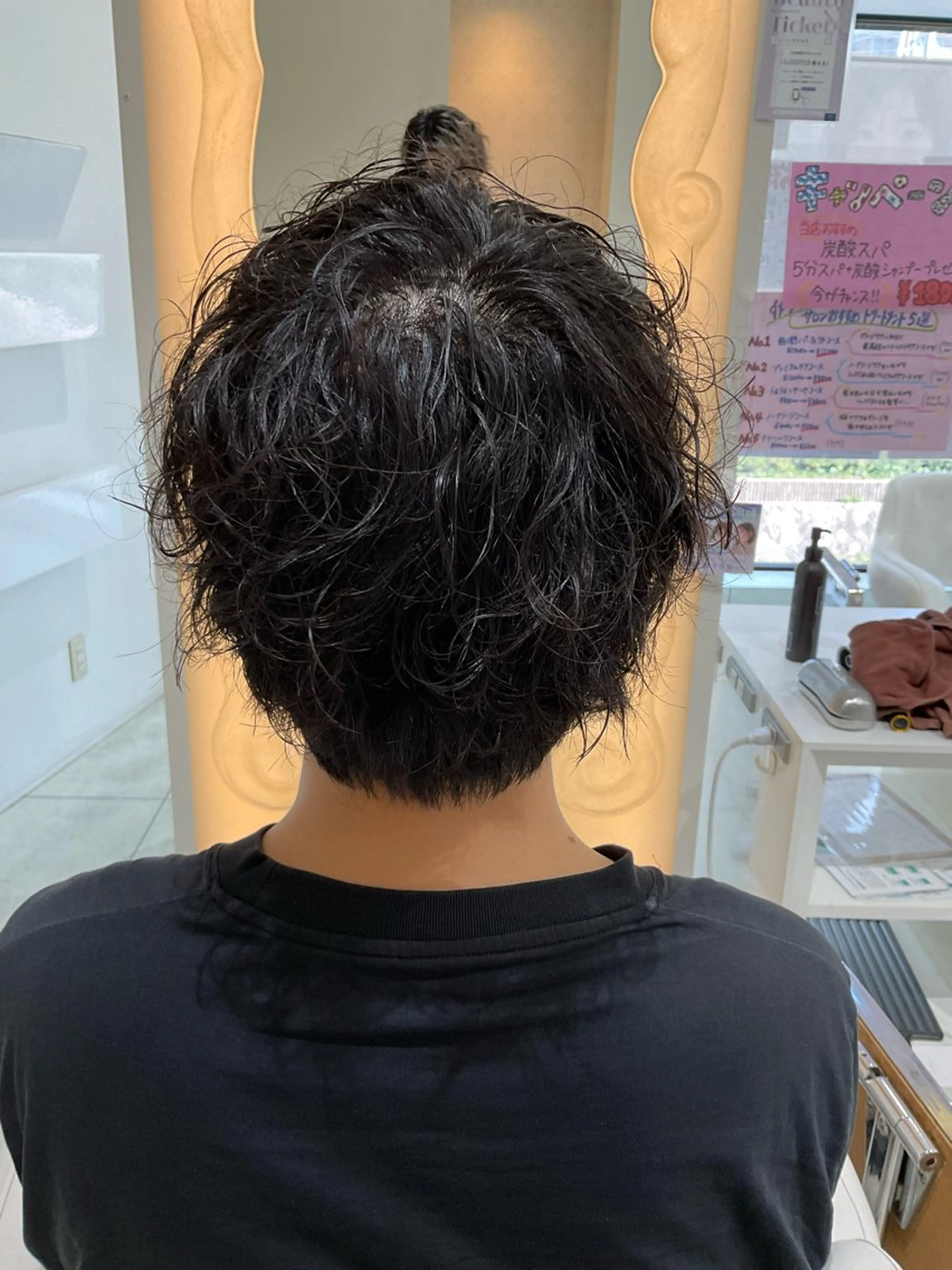 パーマ メンズ 波巻きパーマ 稲村 直也のヘアスタイル