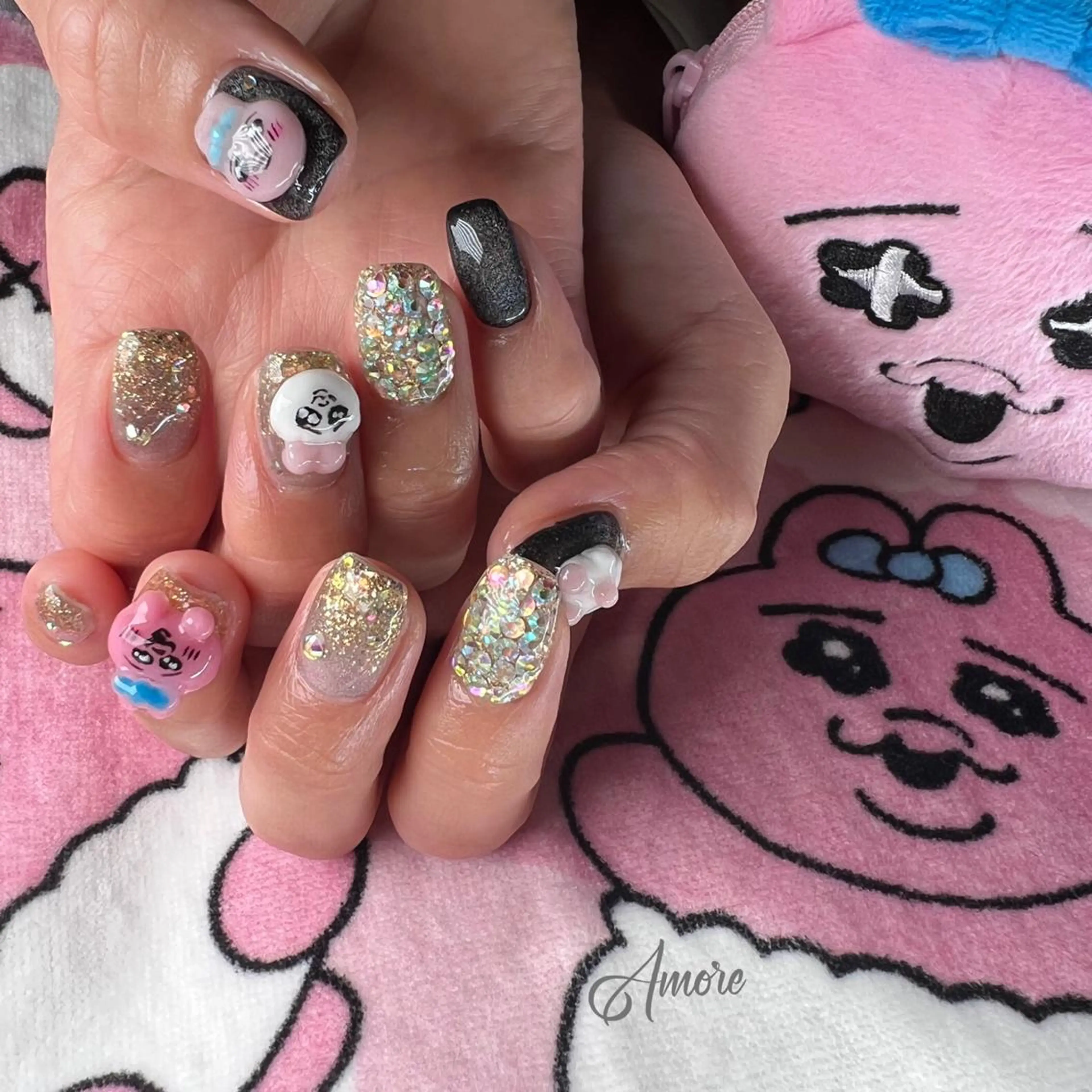 ネイル ジェルネイル 韓国ネイル パラジェル 夏ネイル You kyehwaのネイルデザイン