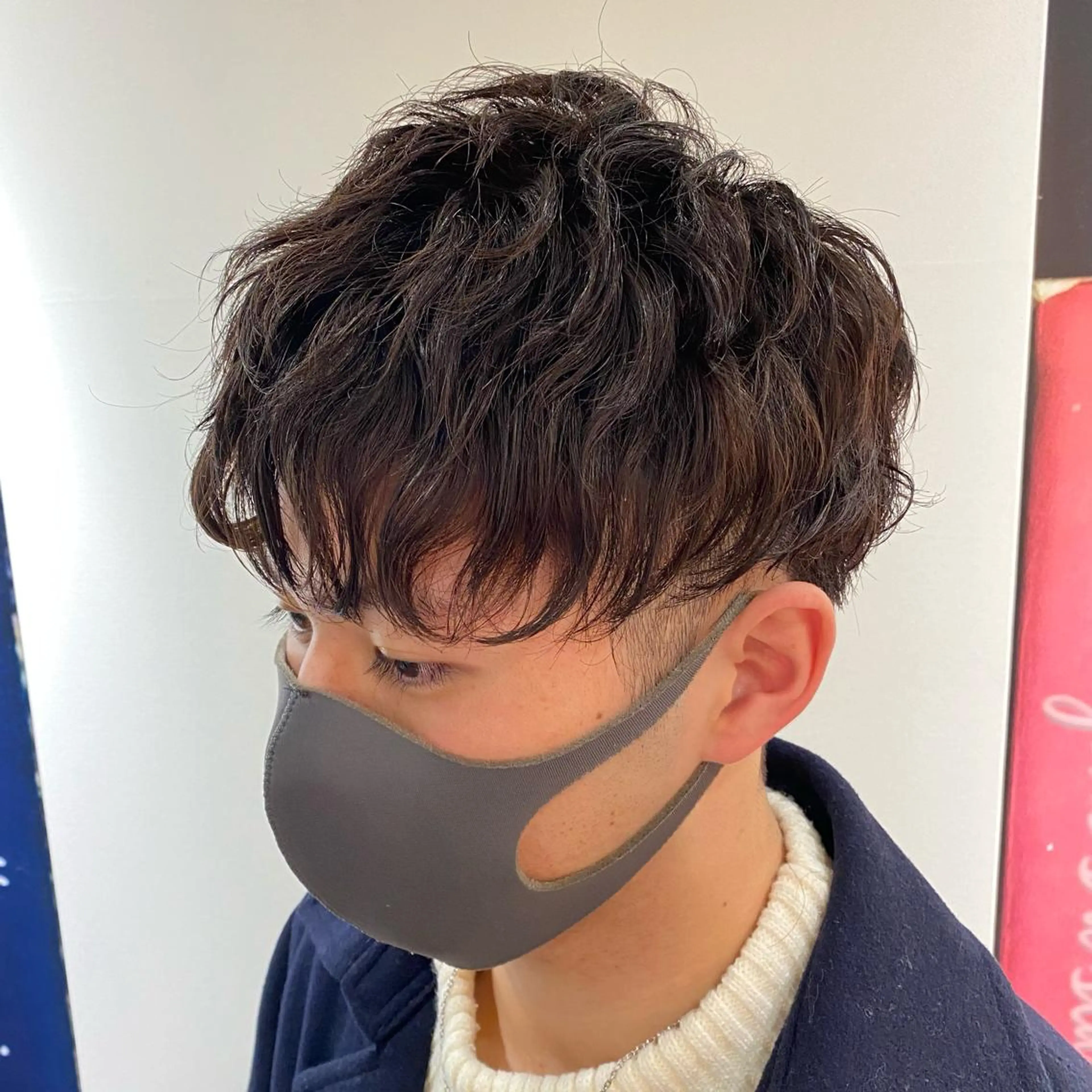 ショート パーマ メンズ カット パーマ 橋本 琉磨のヘアスタイル