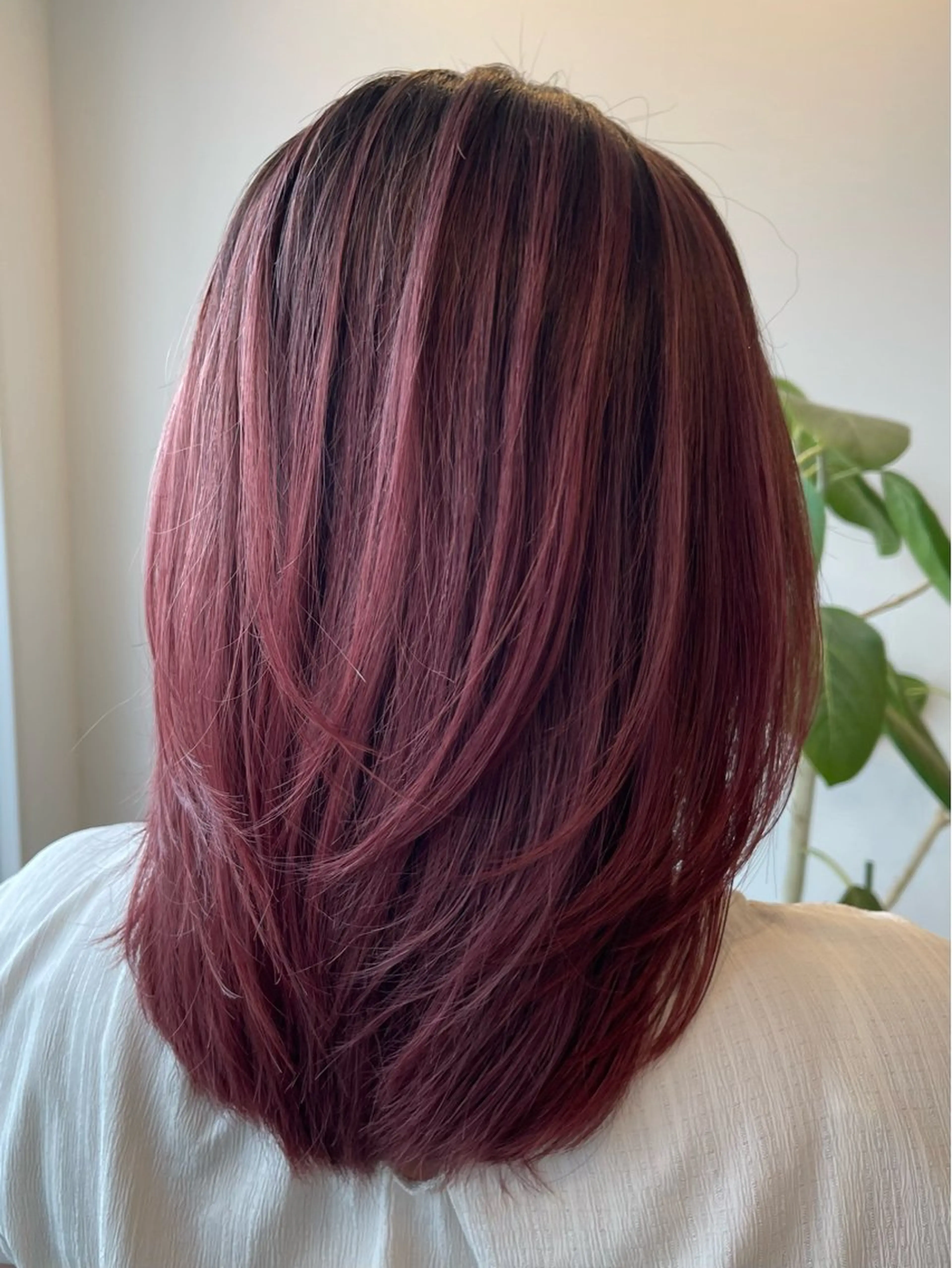 ミディアム カラー カット ヘアカラー トリートメント Che'ri所属・海外レイヤー/ レイヤーカット/和田のヘアスタイル