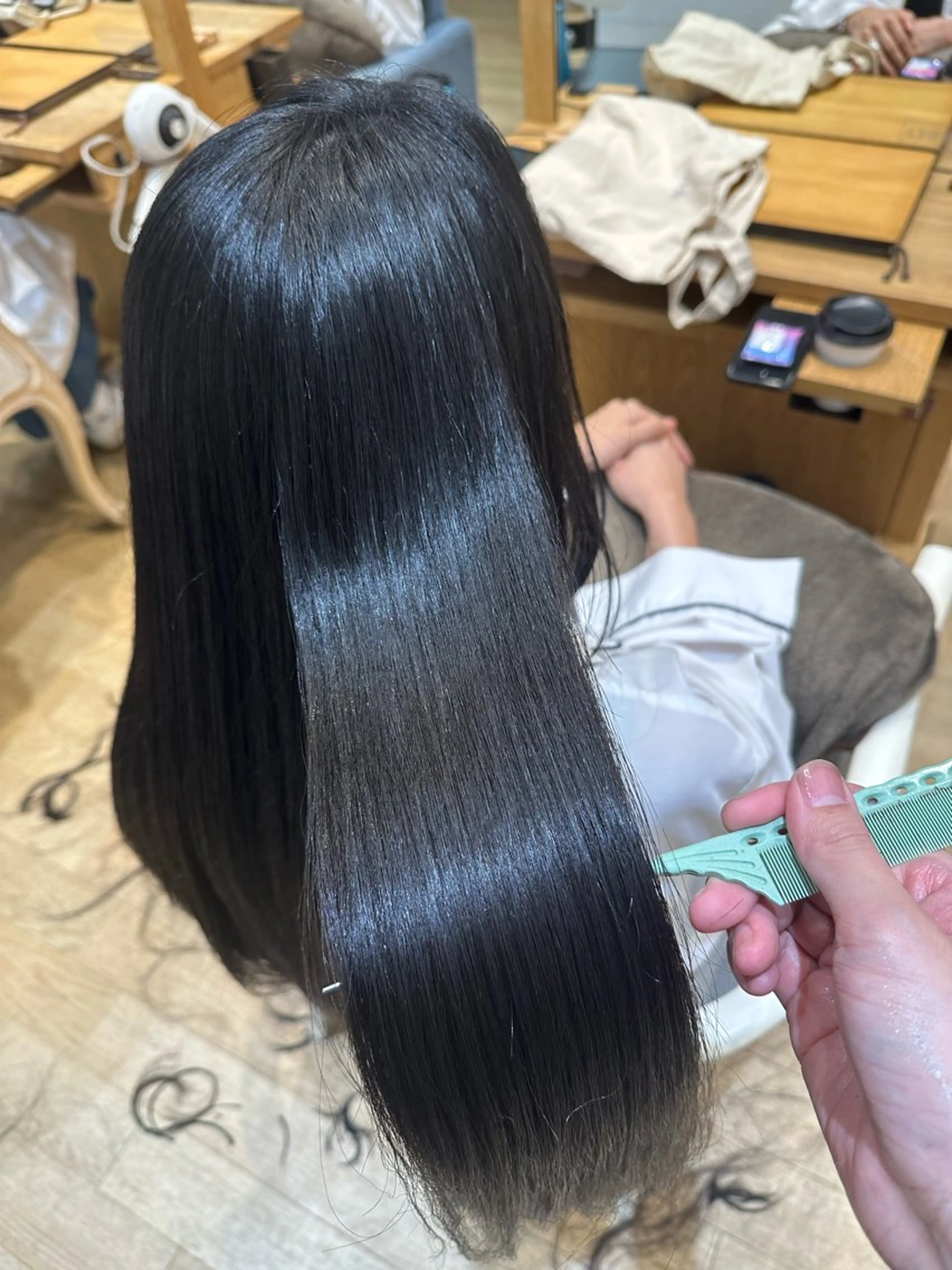ミディアム 縮毛矯正 碓氷和叶 ✨パーマ•美髪矯正✨のヘアスタイル