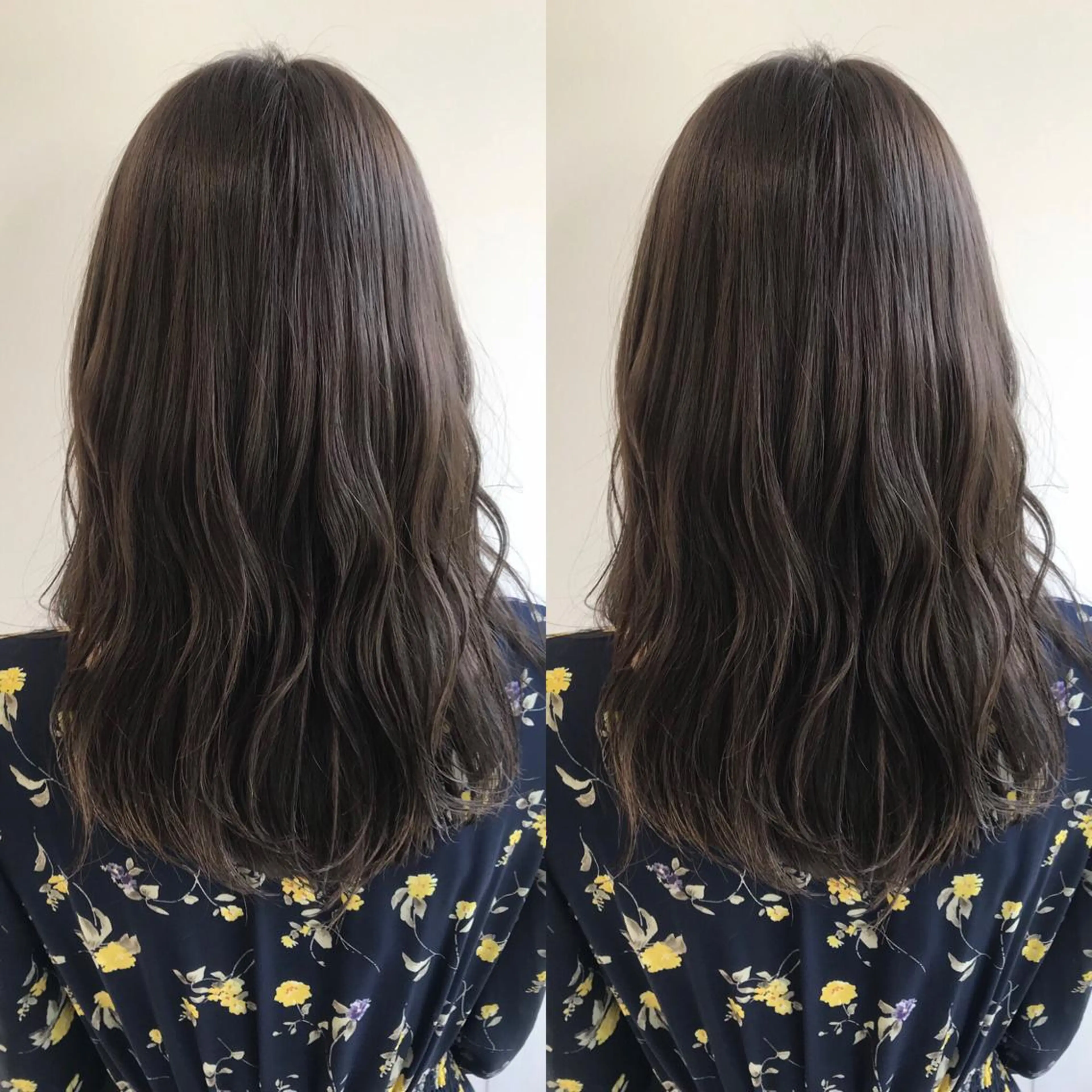 ミディアム カラー カット ヘアカラー 小栗 麻衣のヘアスタイル