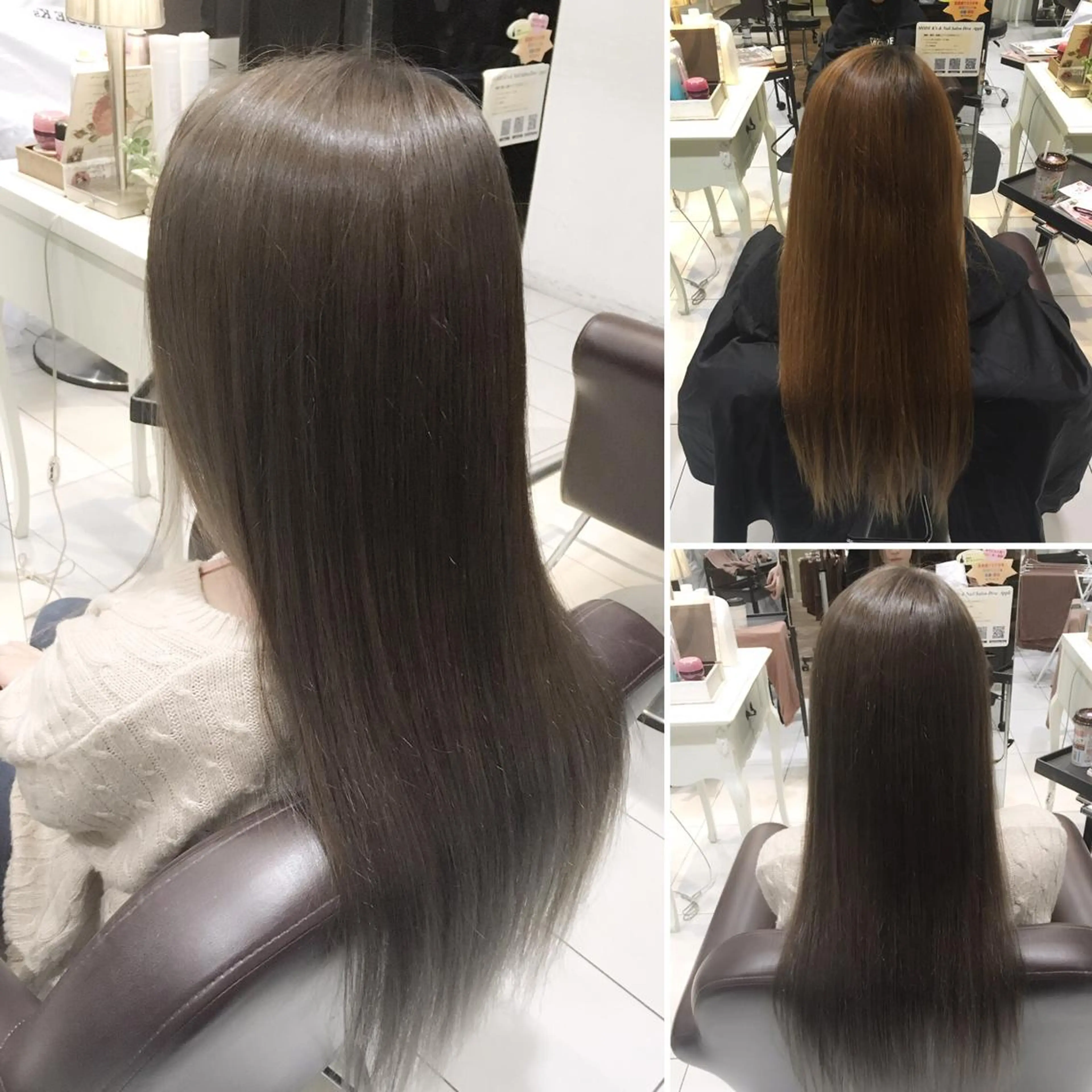 ロング カラー アッシュ 似合わせカット 髪質改善/ 艶髪カラー/益田直幸のヘアスタイル