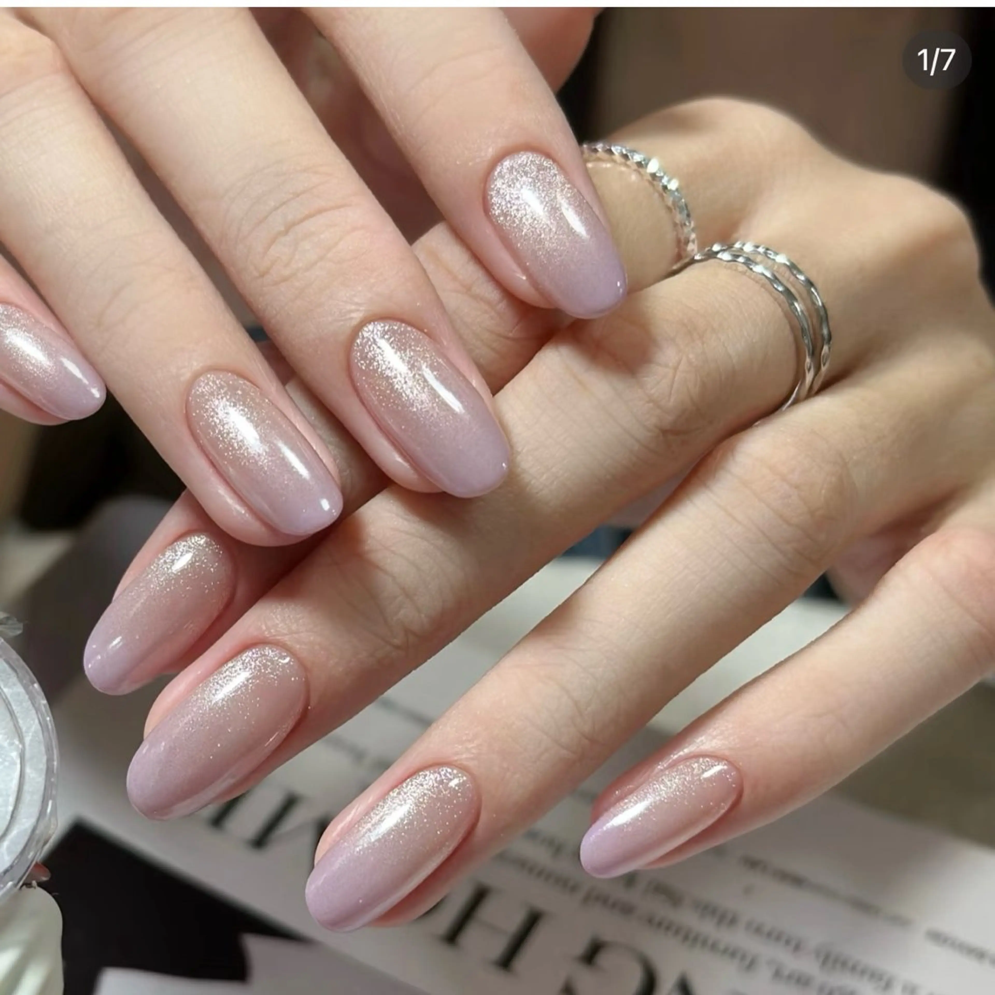 【SNSで話題🎀ワンホンデザイン】 マグネット+カラーグラデーションの写真