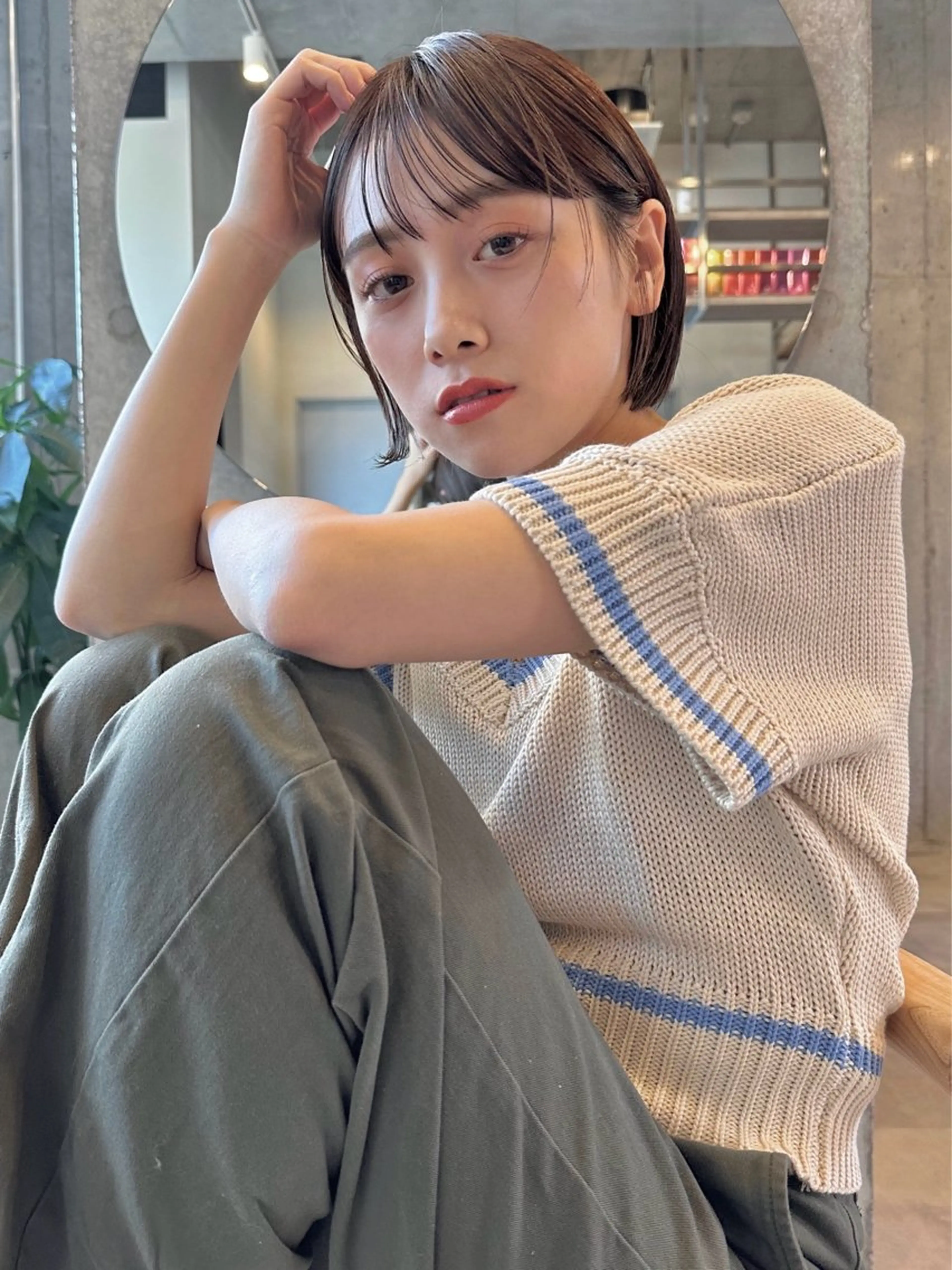 カラー たなき ゆうかのヘアスタイル