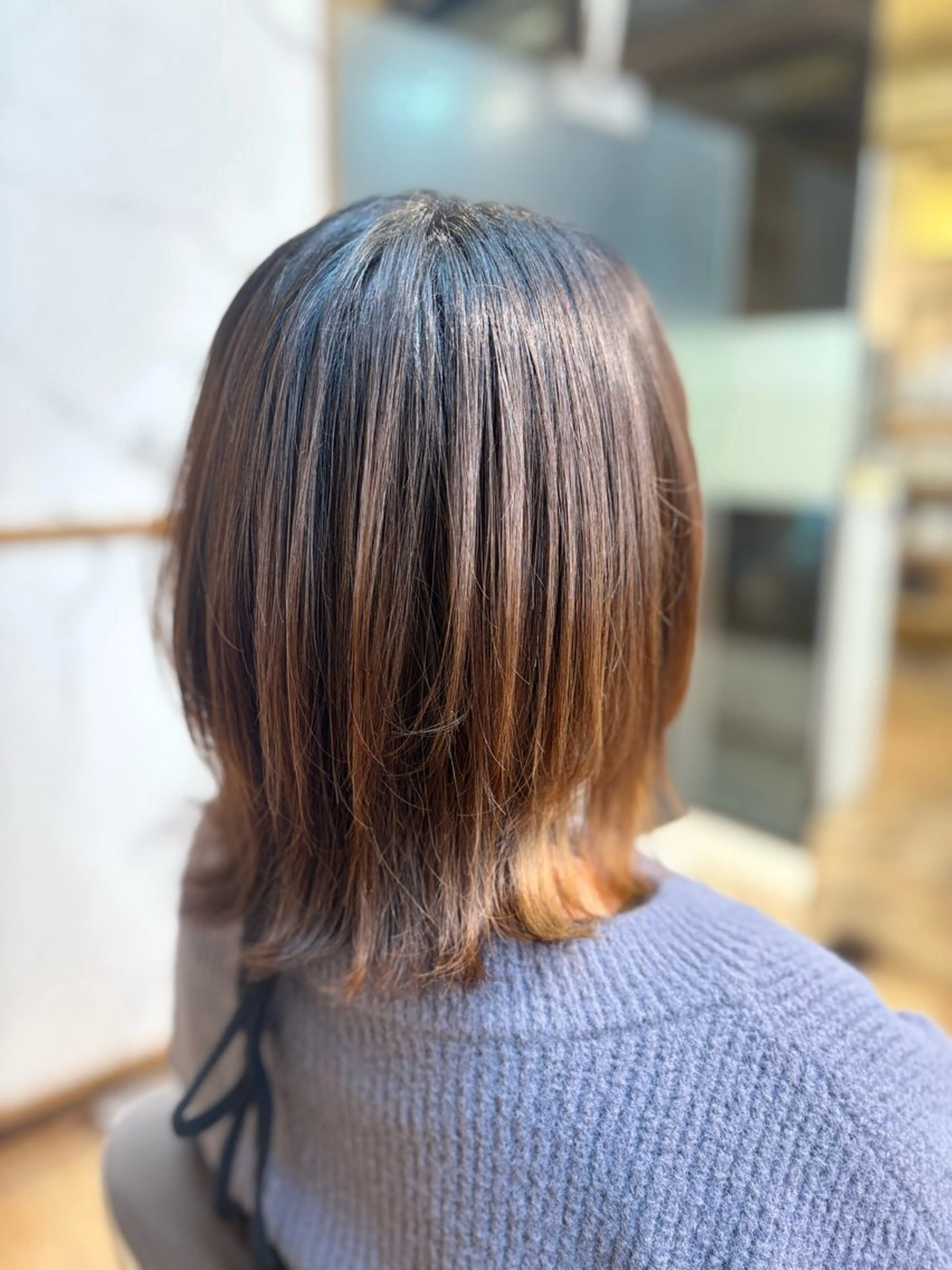 ミディアム カット ロング/レイヤー/ ショートボブ/YUIのヘアスタイル