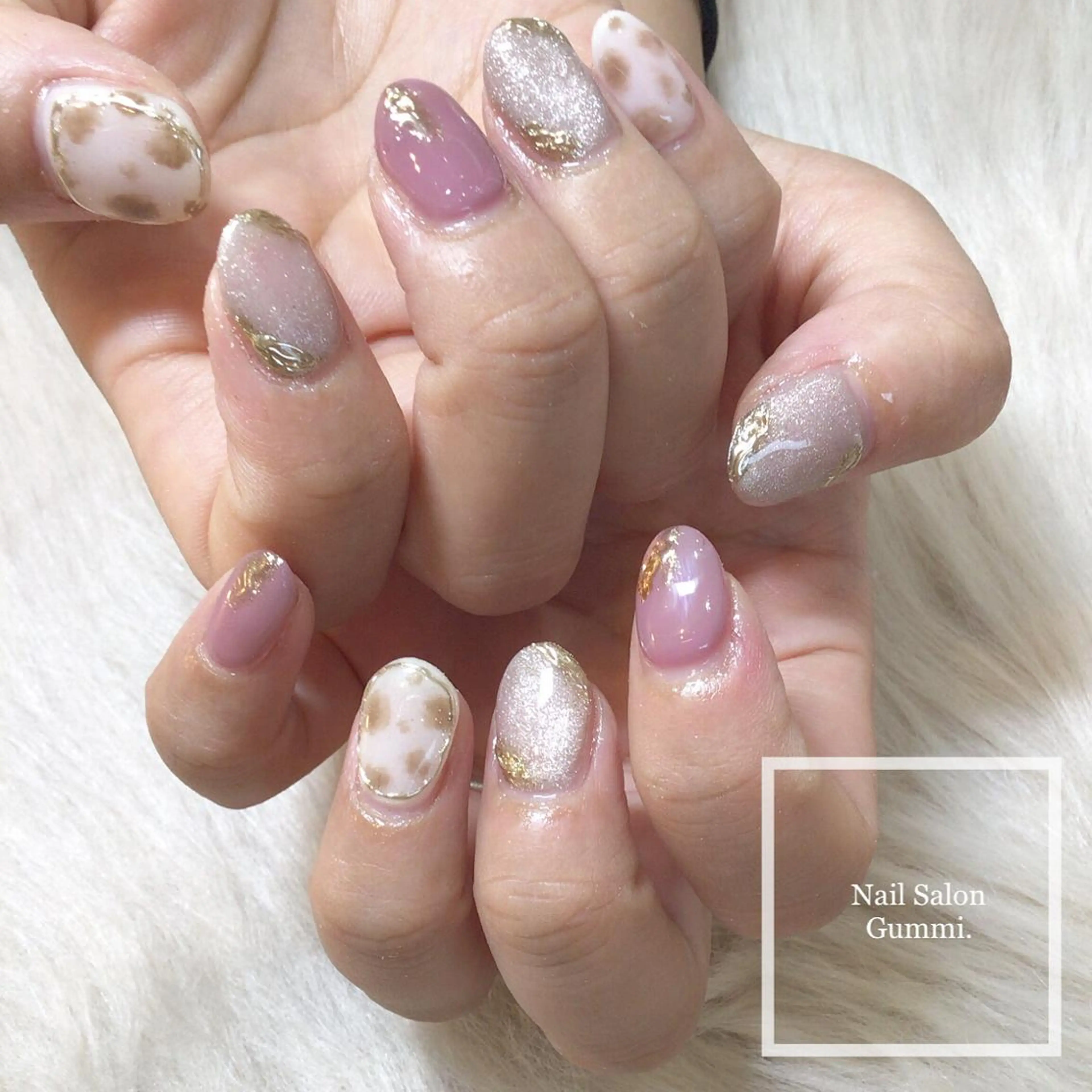 ネイル 持ち込み ピンク Nail Salon Gummi.のネイルデザイン
