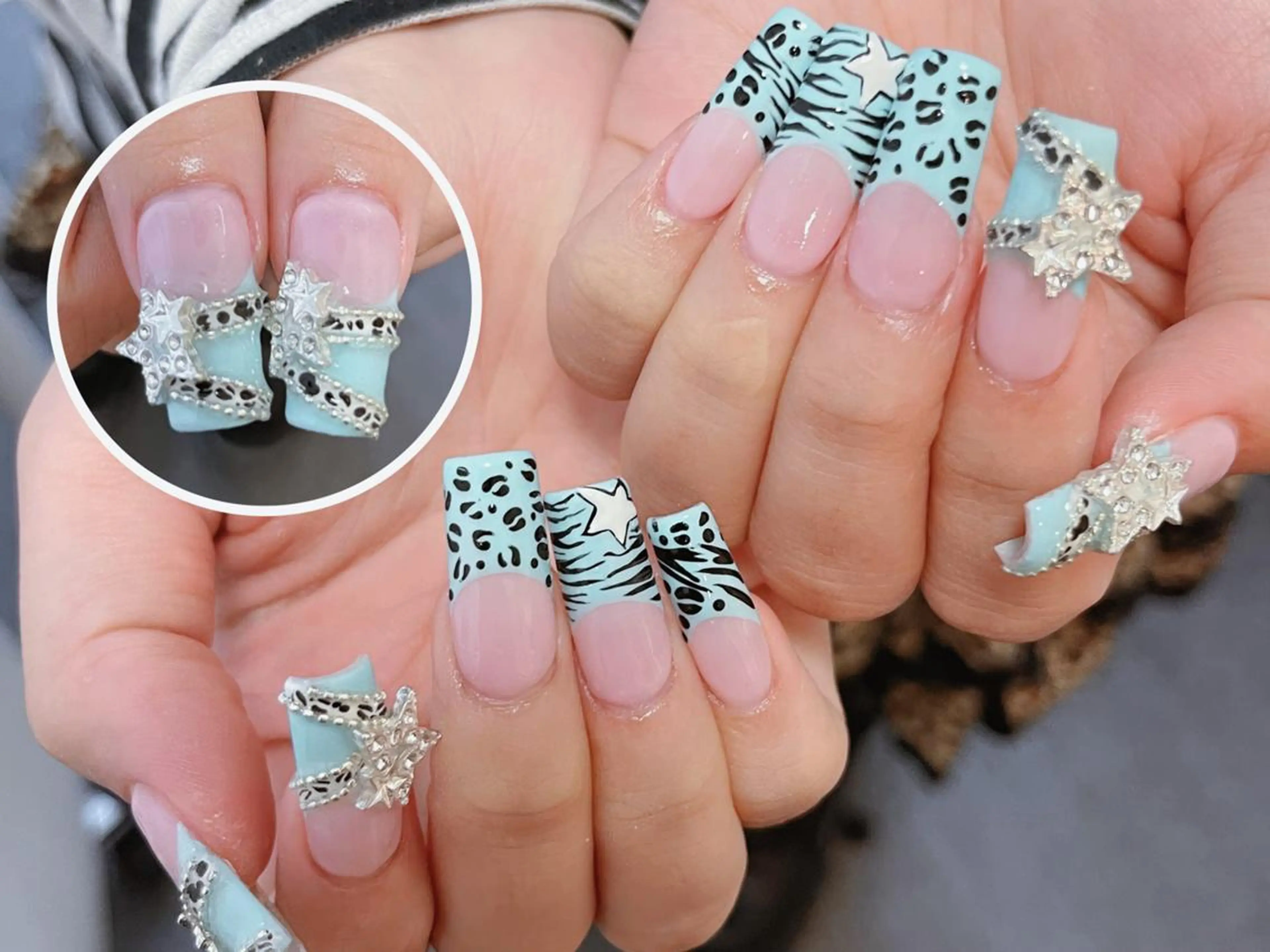 ネイル 長さ出し グラデーション 卒業式 キラキラネイル マグネットネイル RiRi Belle Nail池袋のネイルデザイン