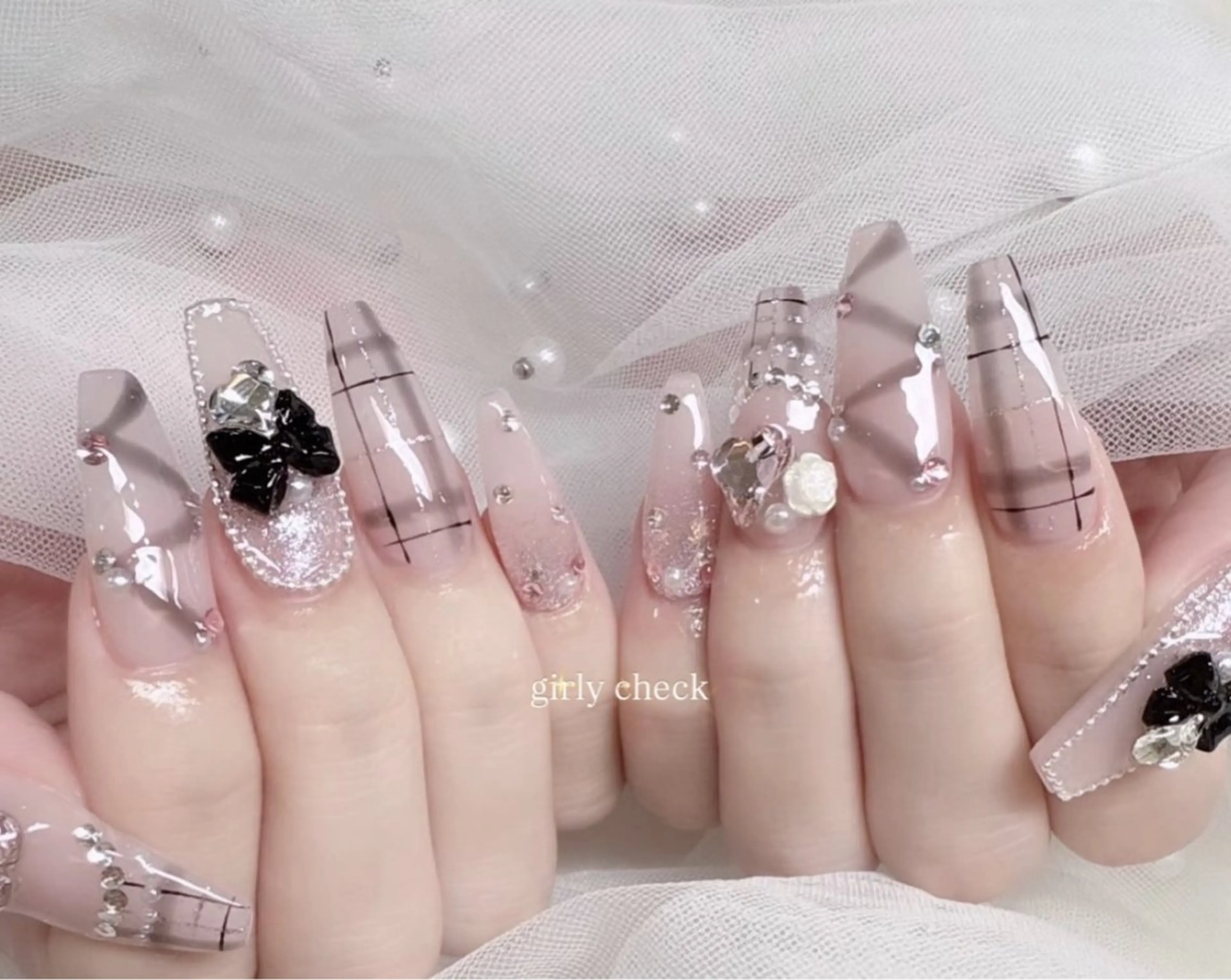 ネイル 韓国ネイル 持ち込み ニュアンスネイル ネイルチップ ハンドネイル TABI ANA.CHUOのネイルデザイン