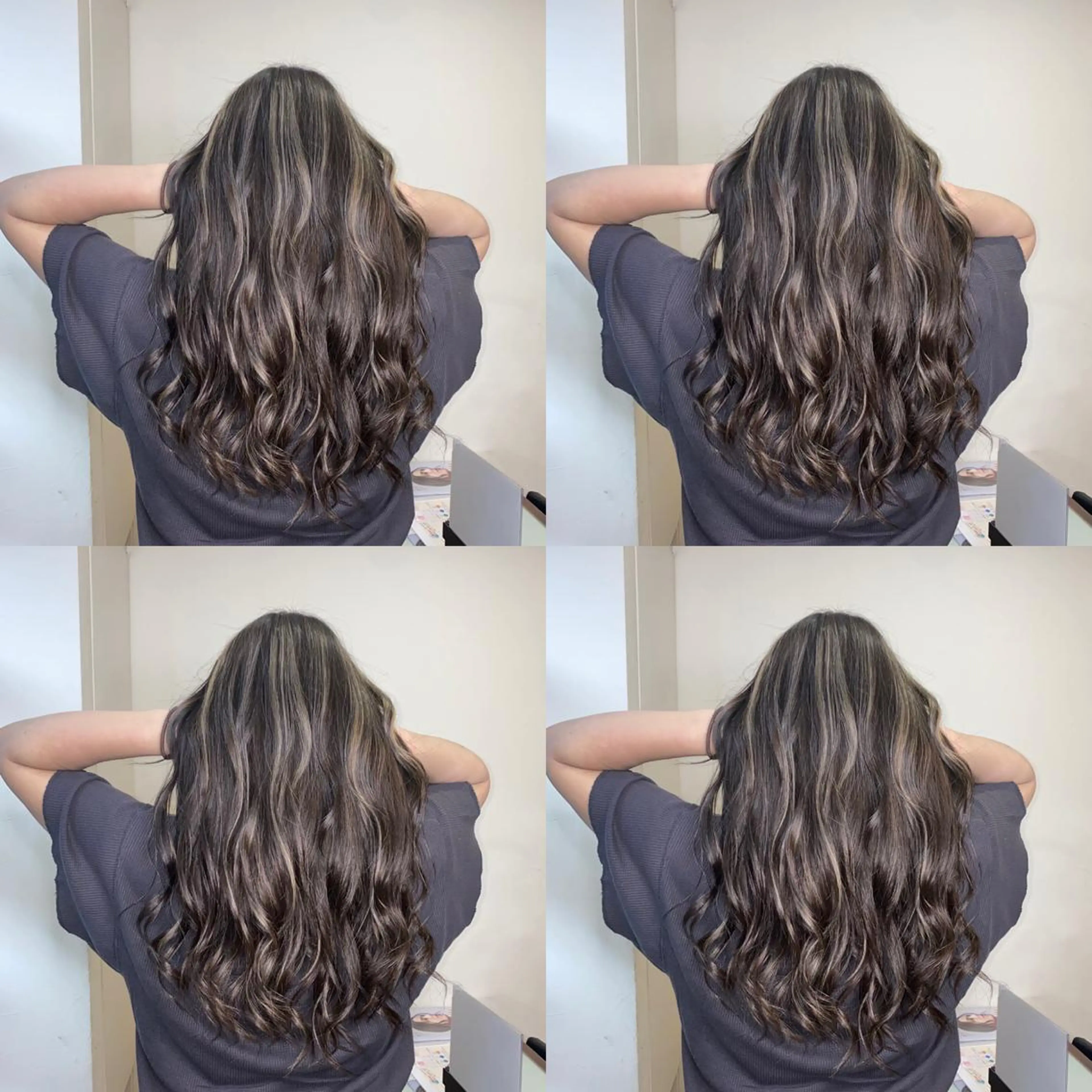 セミロング カラー ヘアアレンジ ハイライトカラー ハイライト ヘアカラー ekolu北梅田店所属・梅田中崎町髪質改善 /オキヒロト/エコルのヘアスタイル