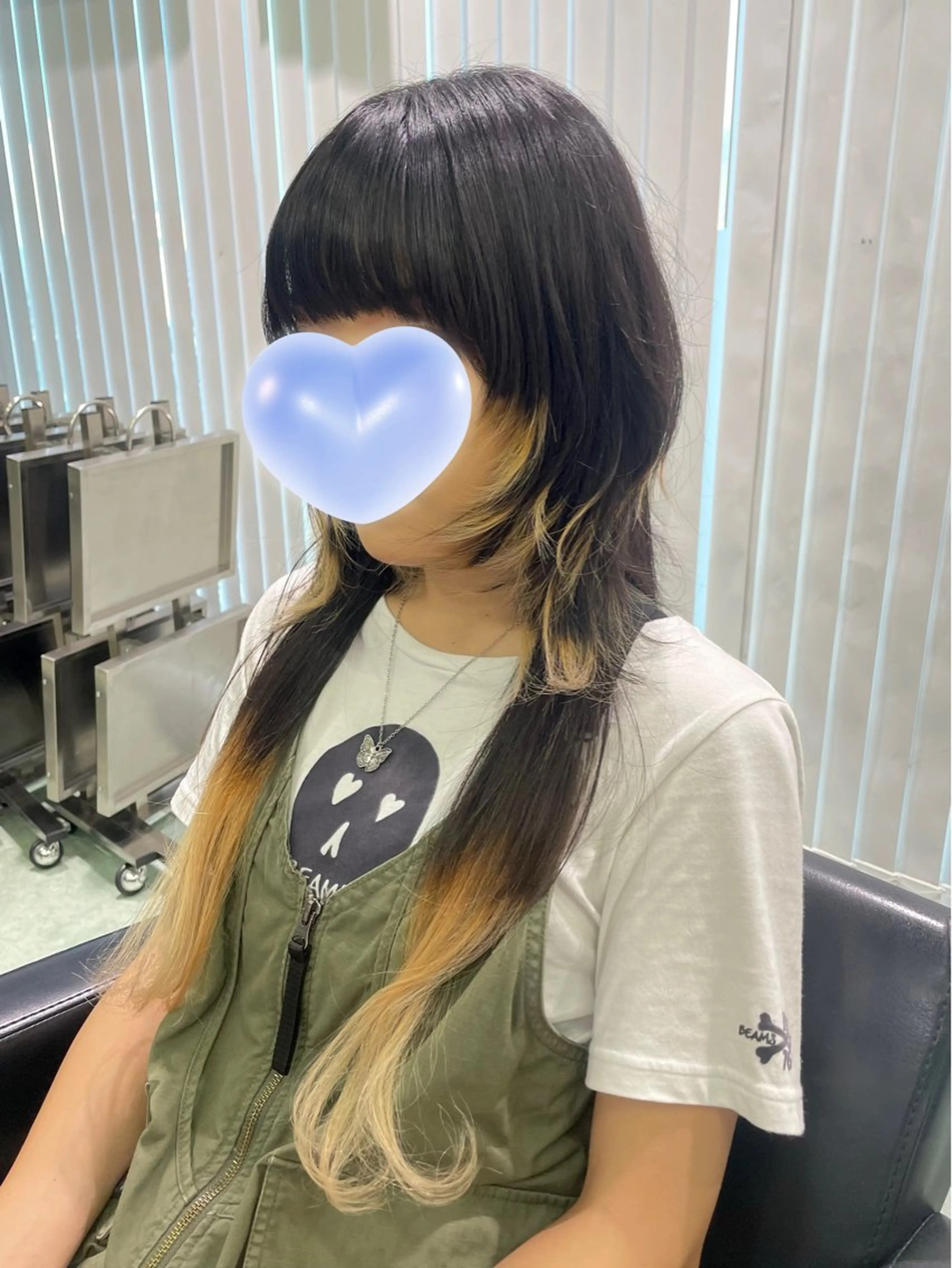 ロング ロング ウルフカット ヘアカラー 似合わせカット/ デザインカラー🦄のヘアスタイル