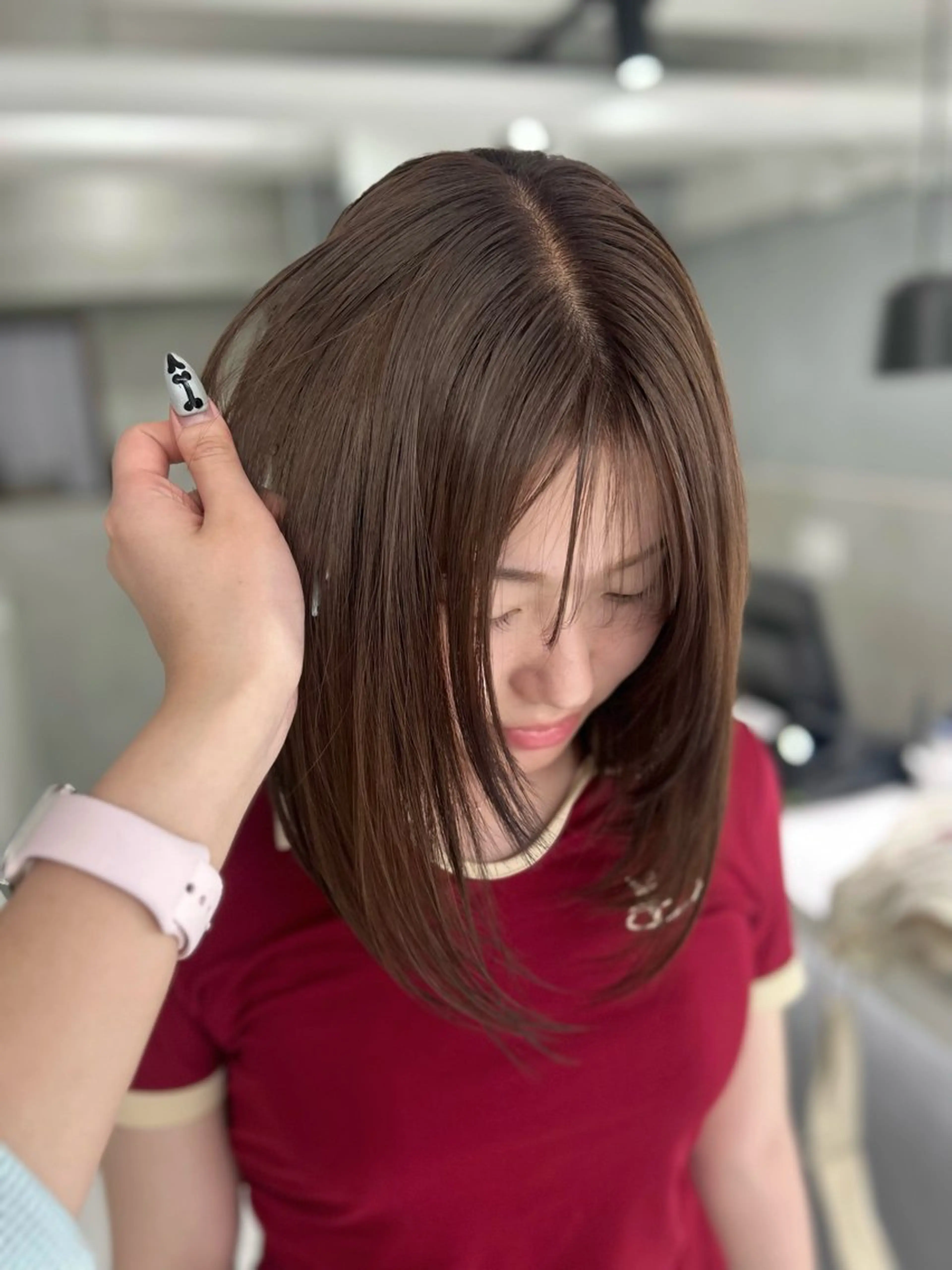 カラー ヘアカラー ️💜akari💜 ハイトーン/レイヤーのヘアスタイル