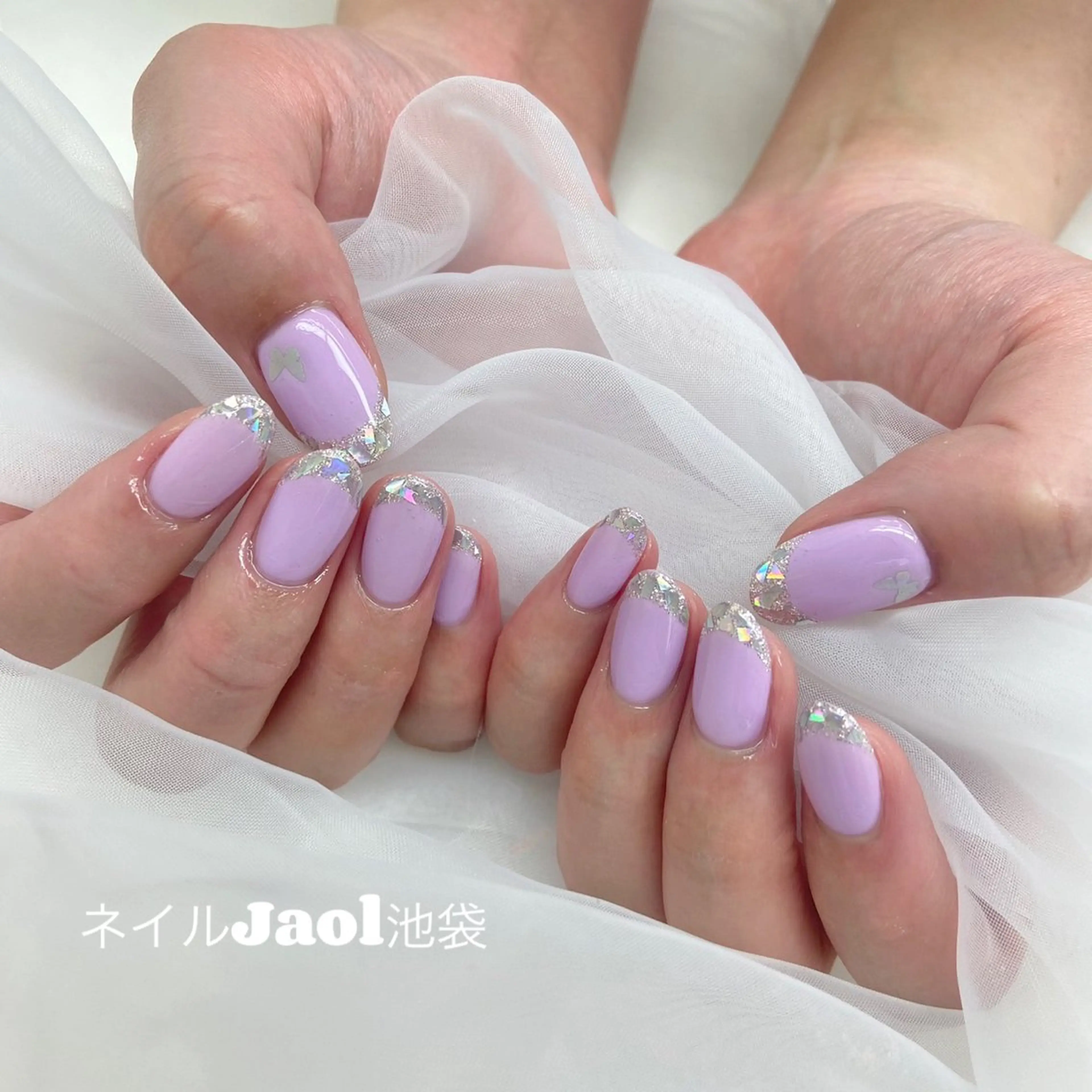 ミディアム ハンドネイル ネイルJaol 池袋のネイルデザイン