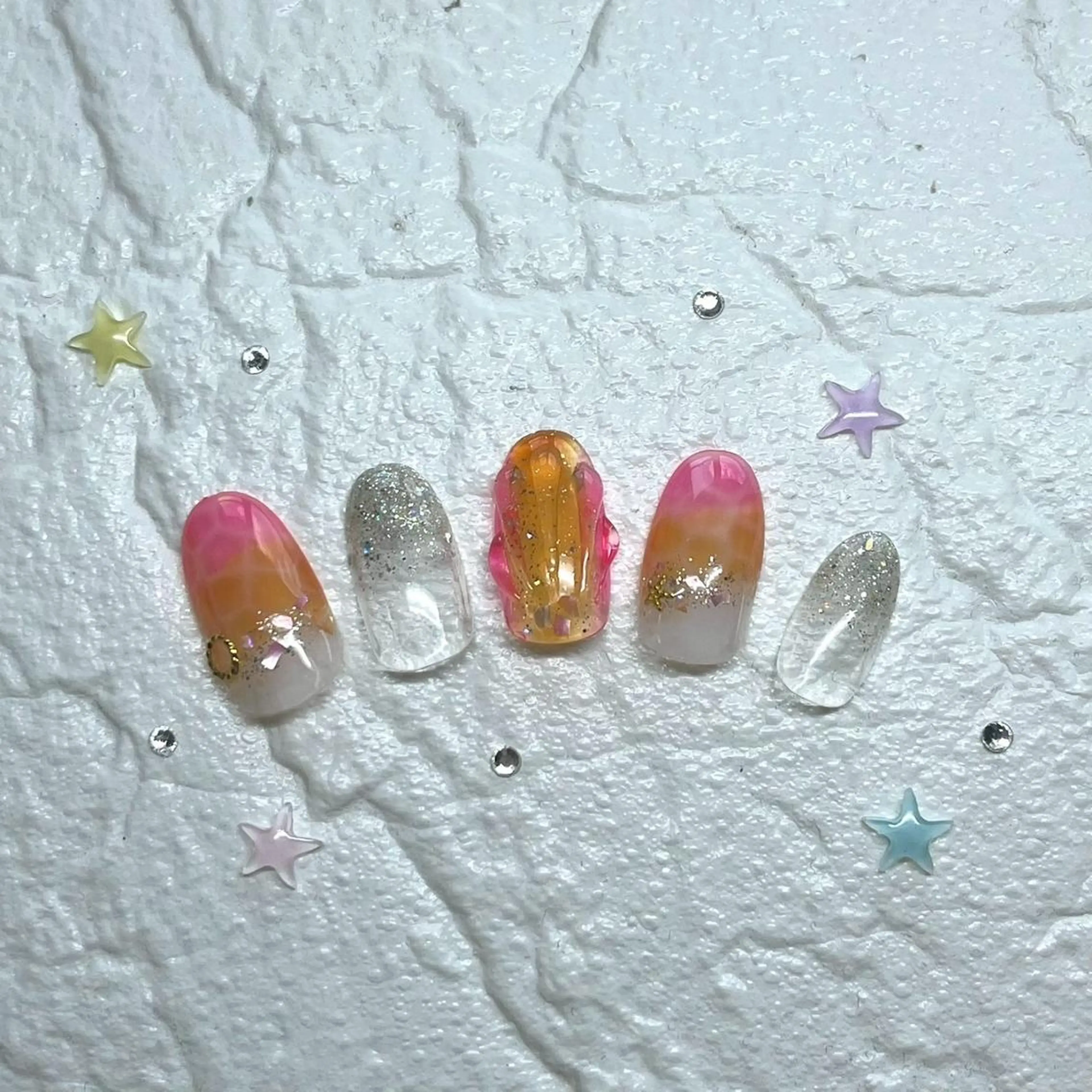 定額Trendコース✨ジェルオフ無料・ケア込み【＋1100円で削らないパラジェルに変更可能♪】の写真