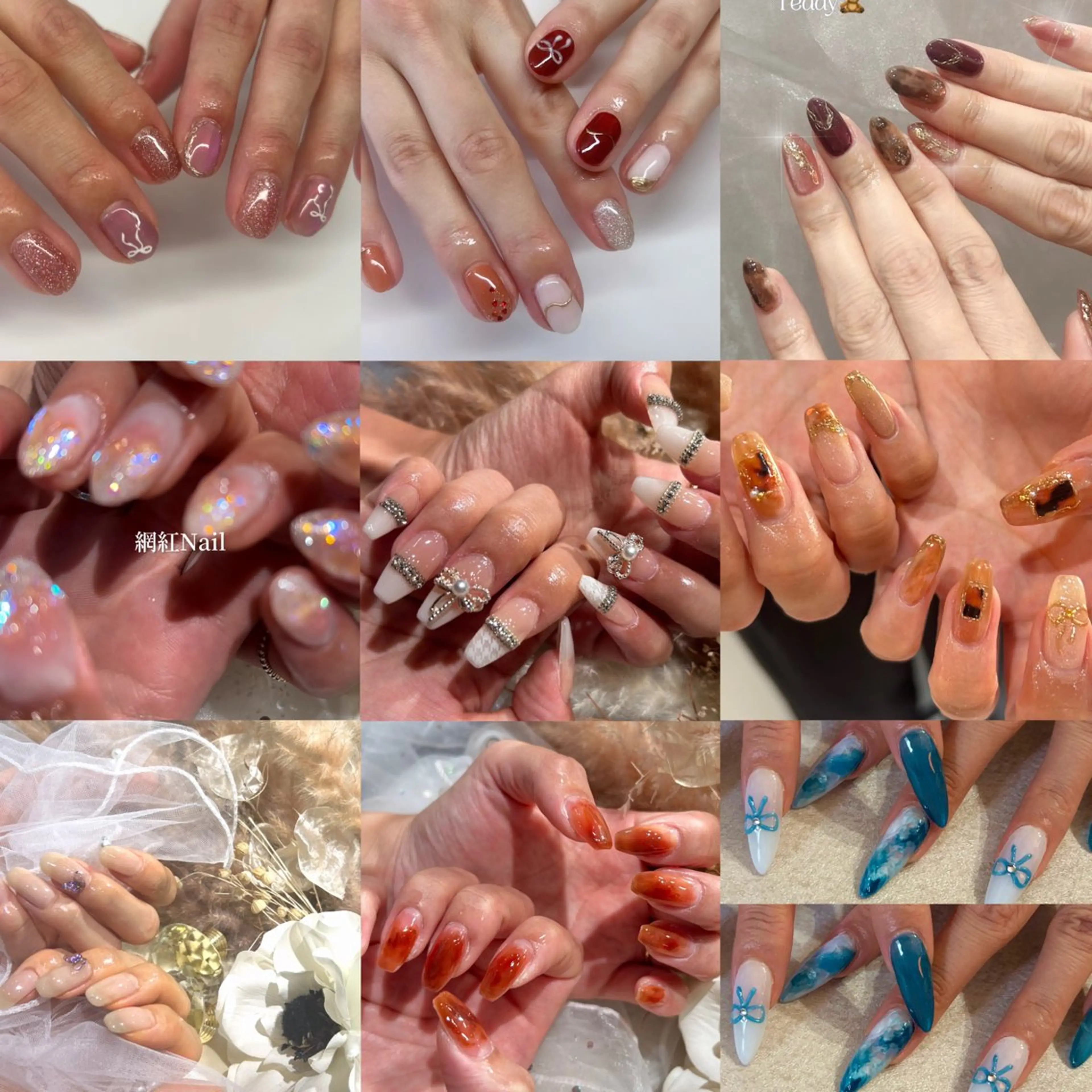 ロング ハンドネイル Teddy🧸Nail Eyebrow SALON所属・Teddy🧸 _MIZUKIのマツエク・マツパデザイン