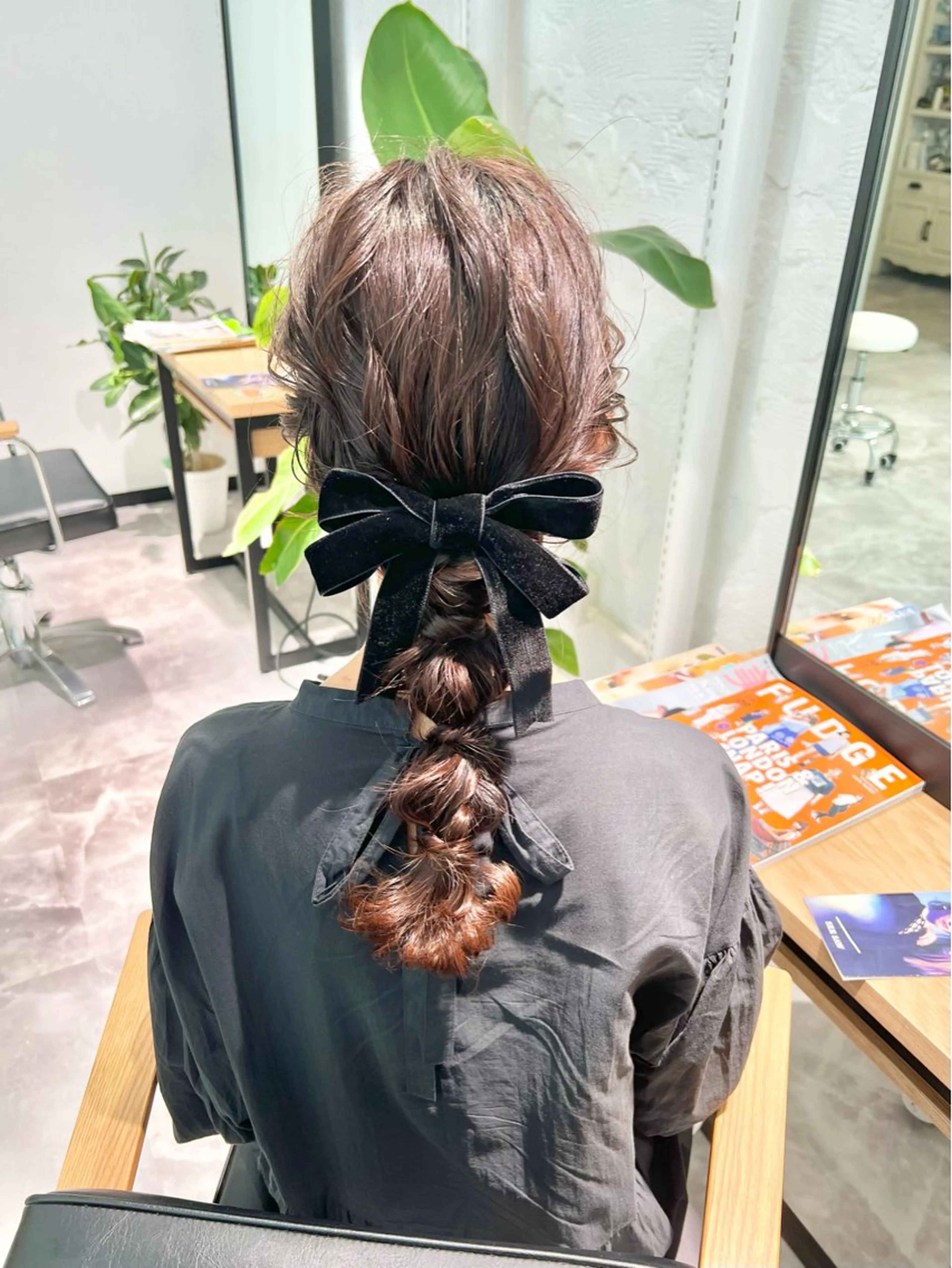 セミロング カラー ヘアアレンジ 「sumi」 AMIのヘアスタイル