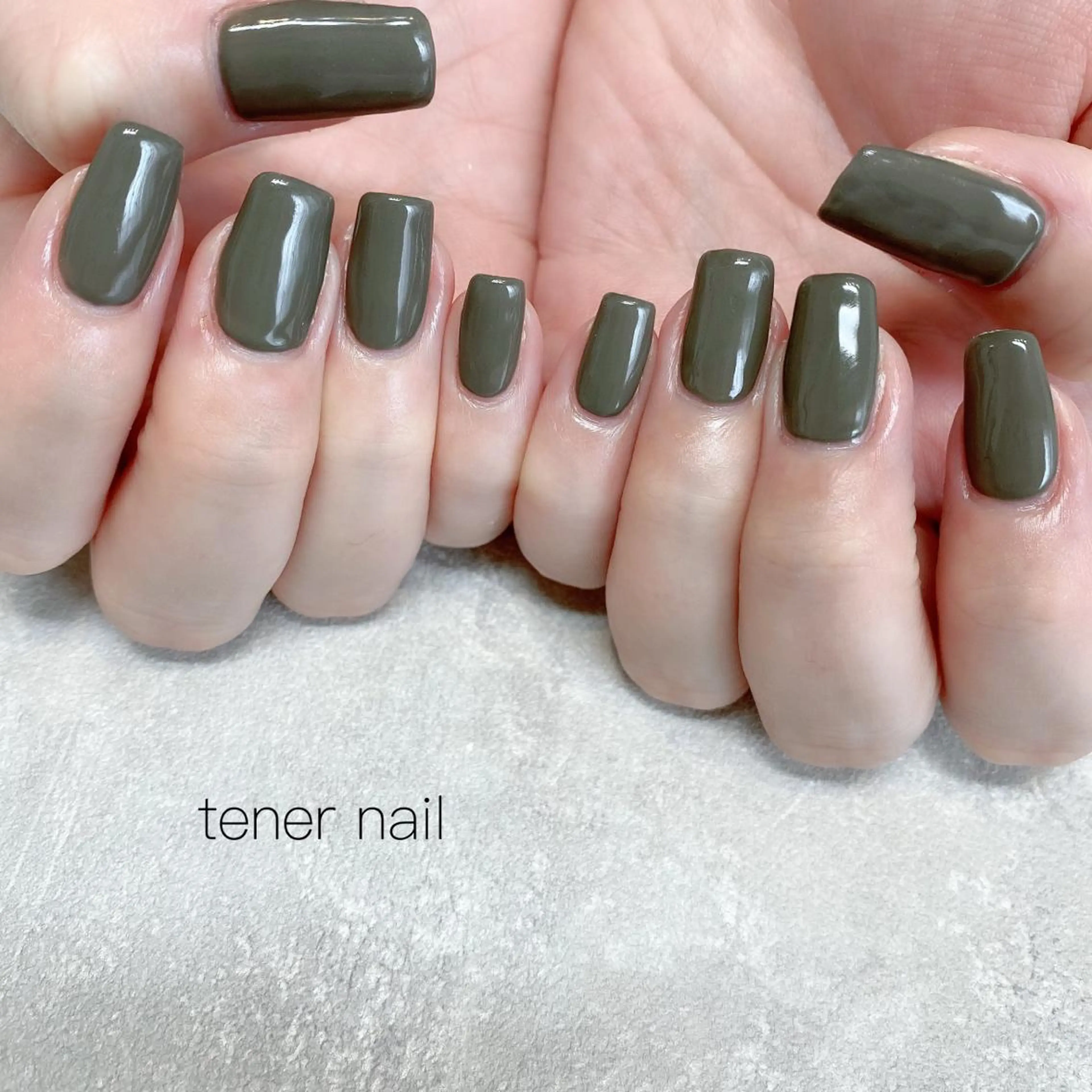 ネイル ワンカラーネイル スクエアネイル テネルネイル tener nailのネイルデザイン
