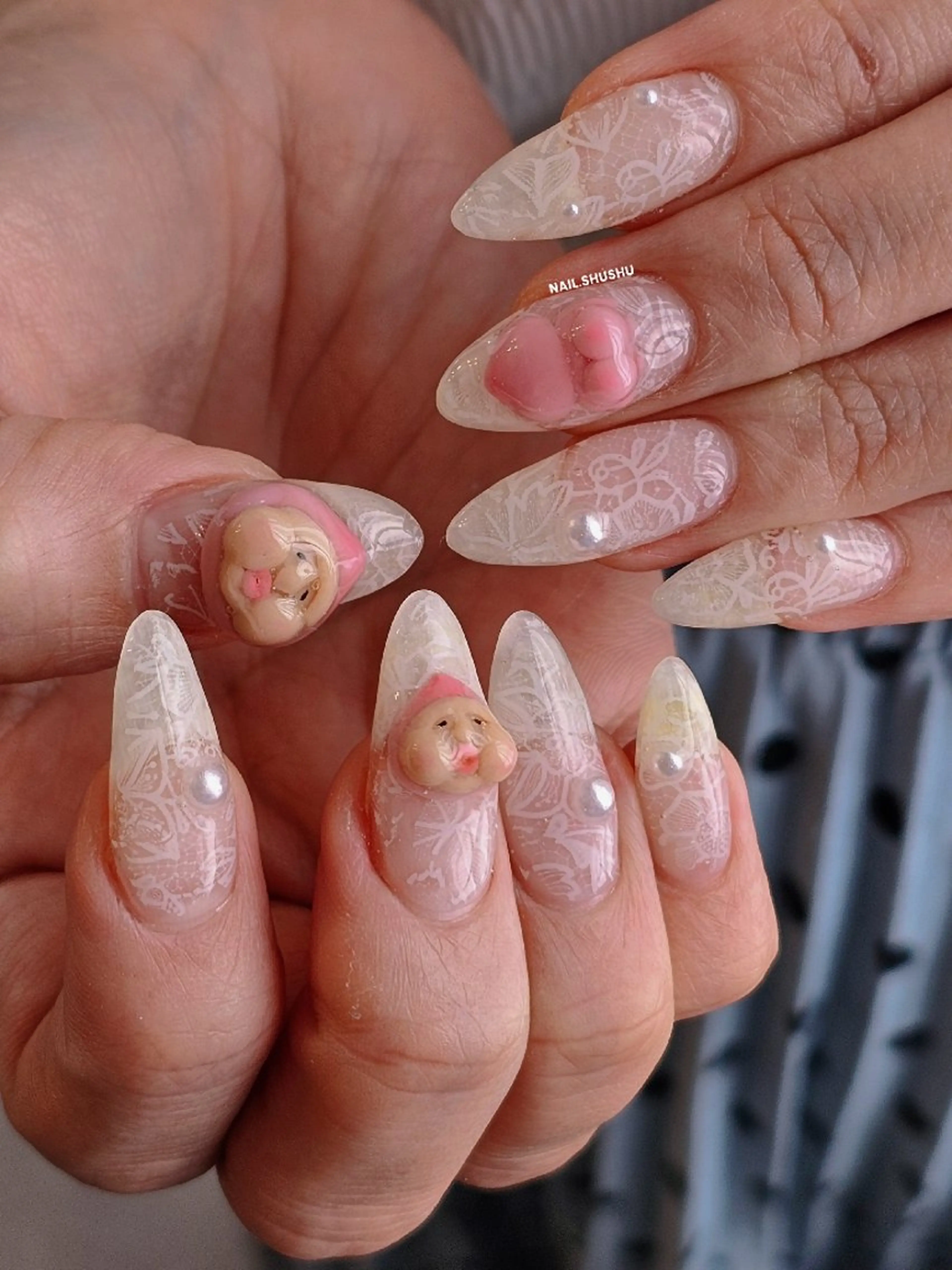 ネイル 3dパーツ/流行り 👧shushu❤️のネイルデザイン