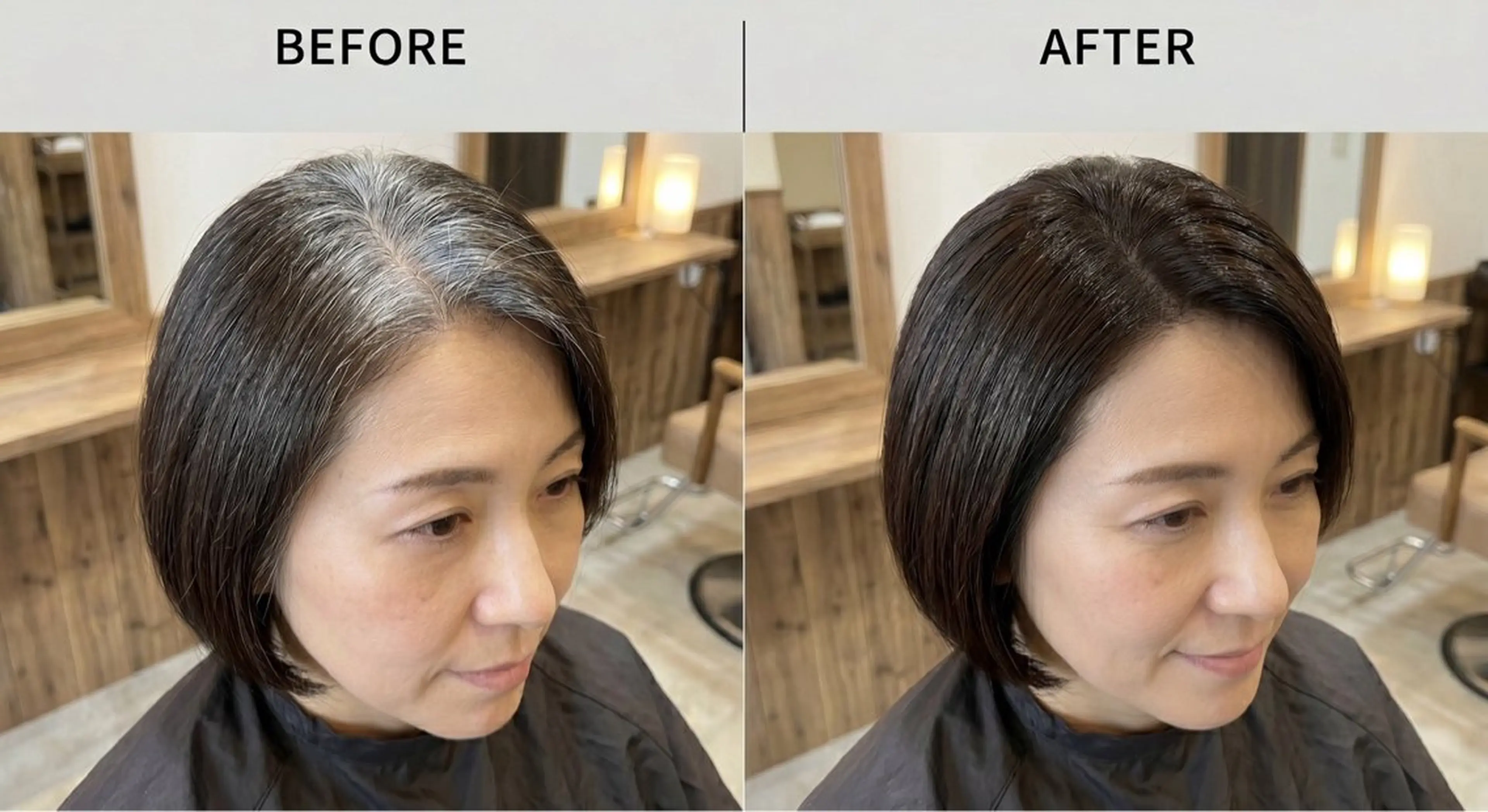 ショート カラー コタロウ ／白髪染めのヘアスタイル