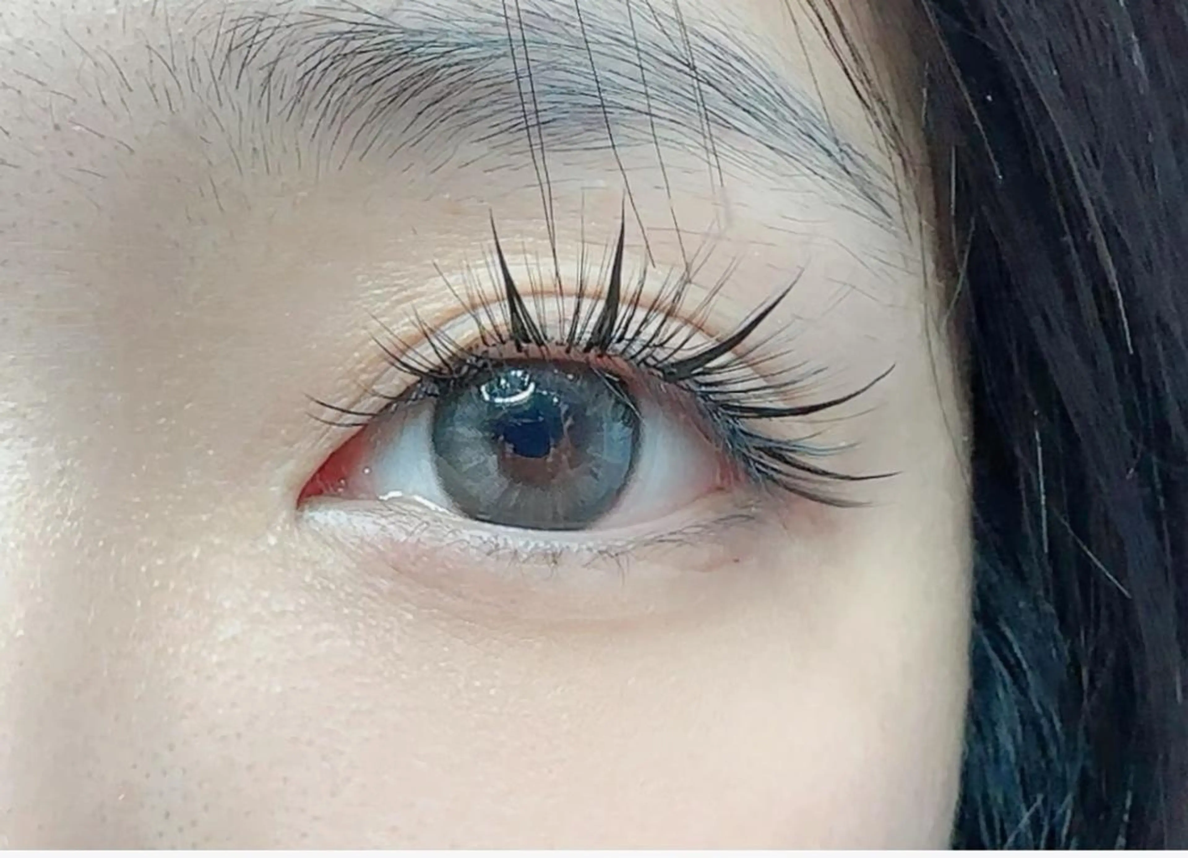 マツエク・マツパ 韓国風マツエク パリジェンヌラッシュリフト まつげパーマ 下まつげエクステ 一重×まつ毛パーマ 東 奈那のマツエク・マツパデザイン