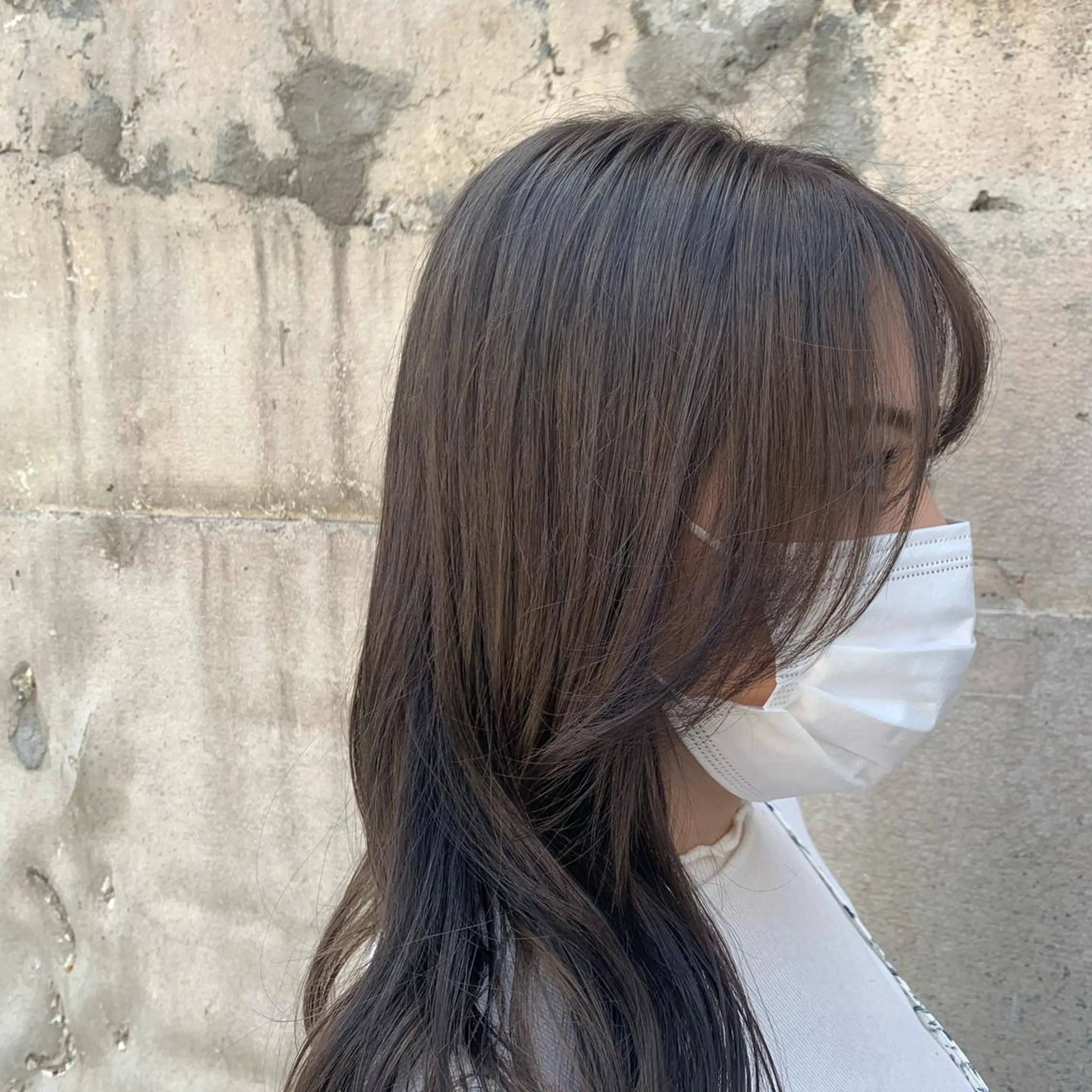 セミロング カラー 韓国風ヘア 韓国🇰🇷髪質改善 Chisaki치사키のヘアスタイル