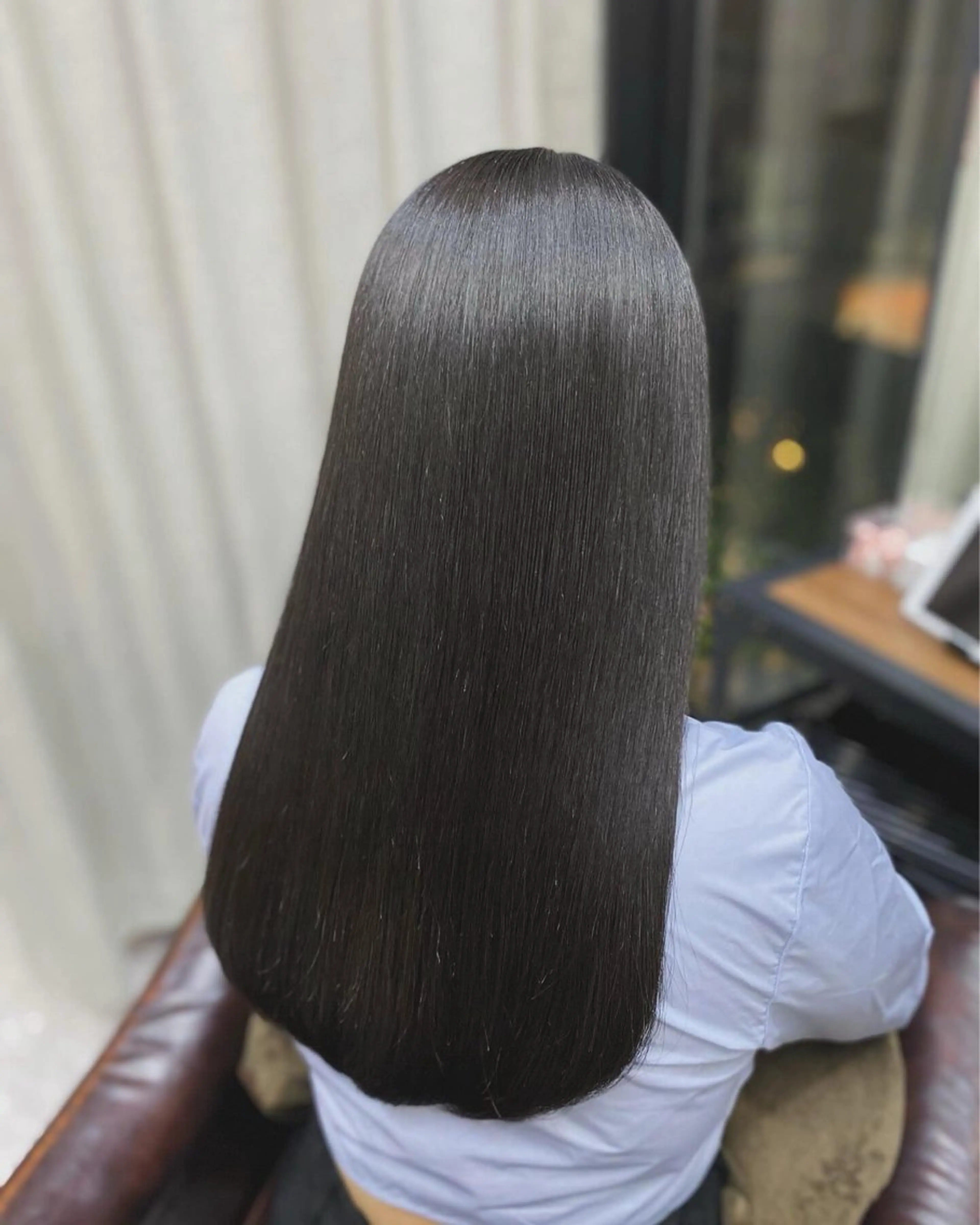 ロング 髪質改善 トリートメント 韓国/ワンホンヘア 髪質改善/MaCoのヘアスタイル