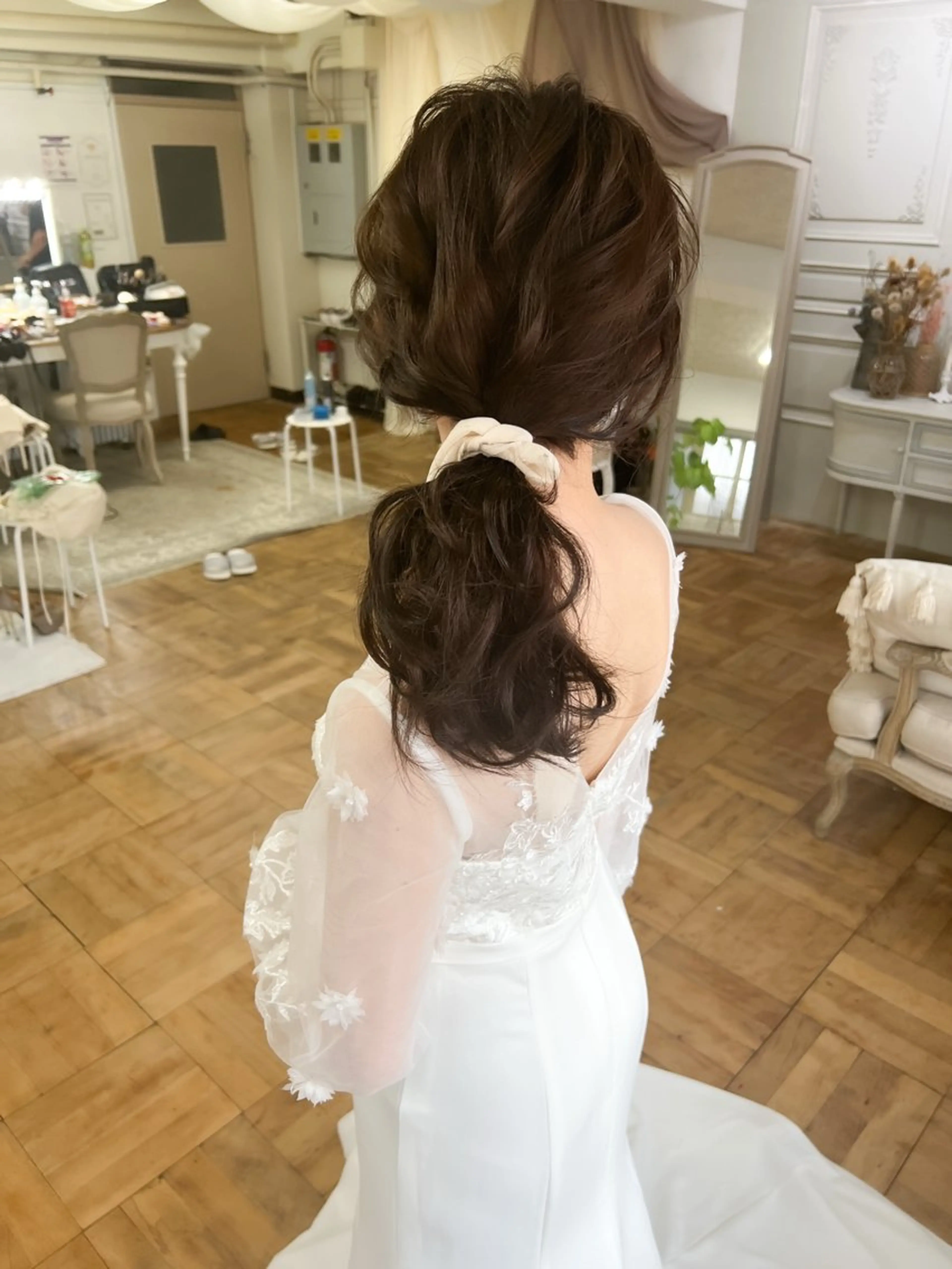 セミロング ヘアアレンジ 【ヘアセット専門】 ヘアメイクＭＡＮＡのヘアスタイル