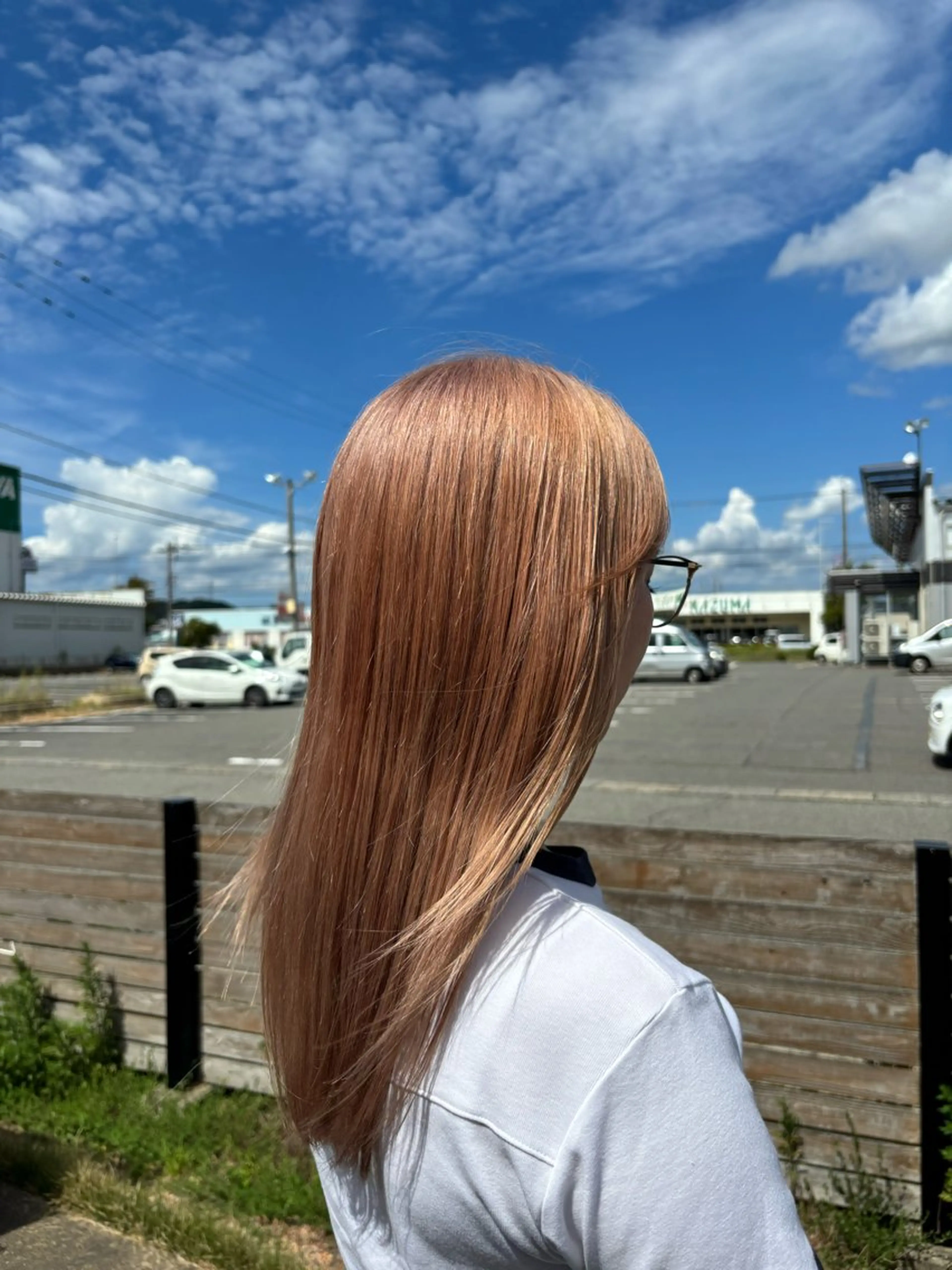 【ロングヘア限定】ブリーチ+ワンカラーの写真