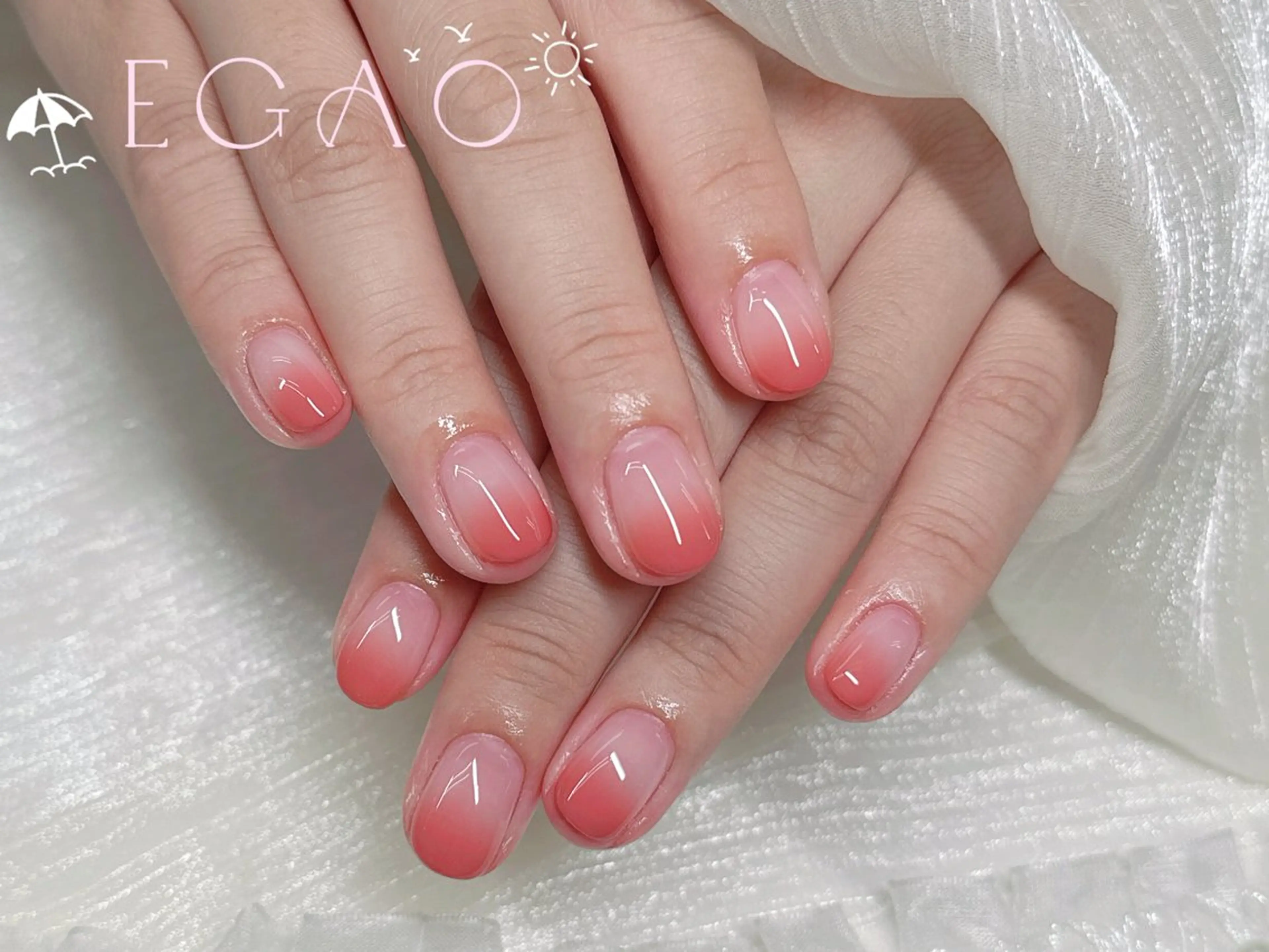 ネイル アートネイル フットネイル フレンチネイル ジェルネイル グラデーション ハンドネイル Egao Nail錦糸町店のネイルデザイン