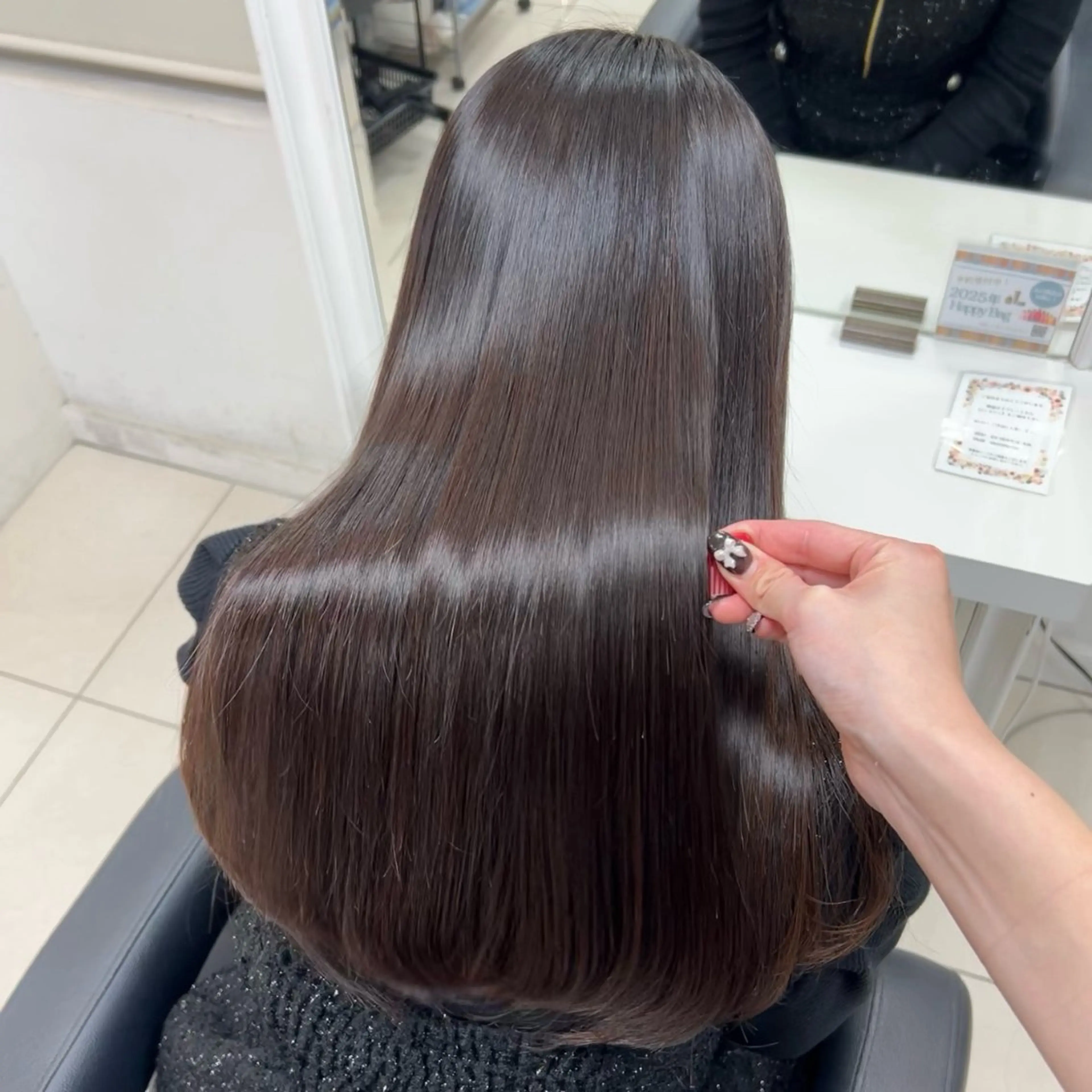 ロング 【ダメージレス縮毛】 👼🏻🪽‪あやののヘアスタイル
