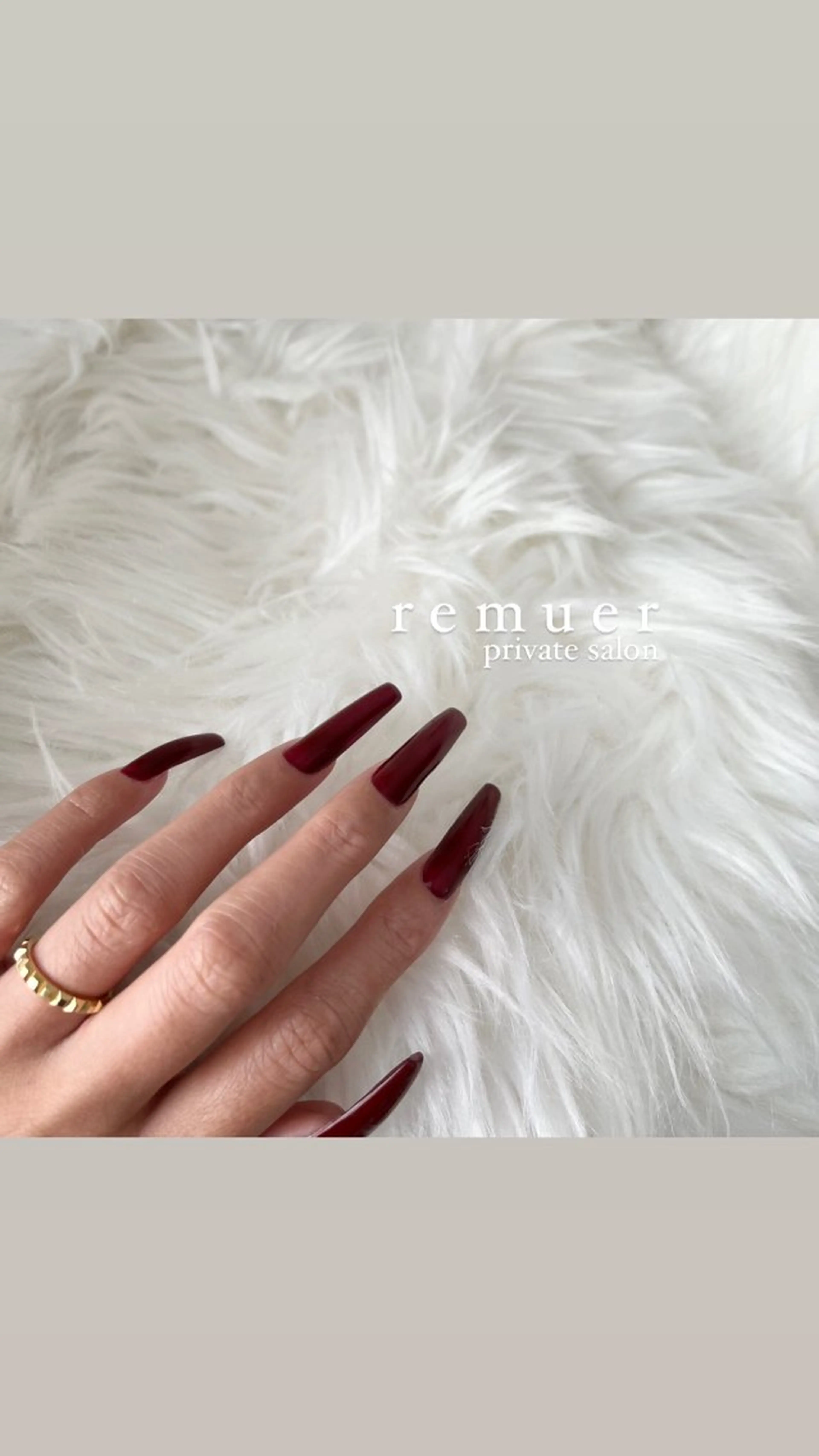 【hand nail】ワンカラー / off込みの写真