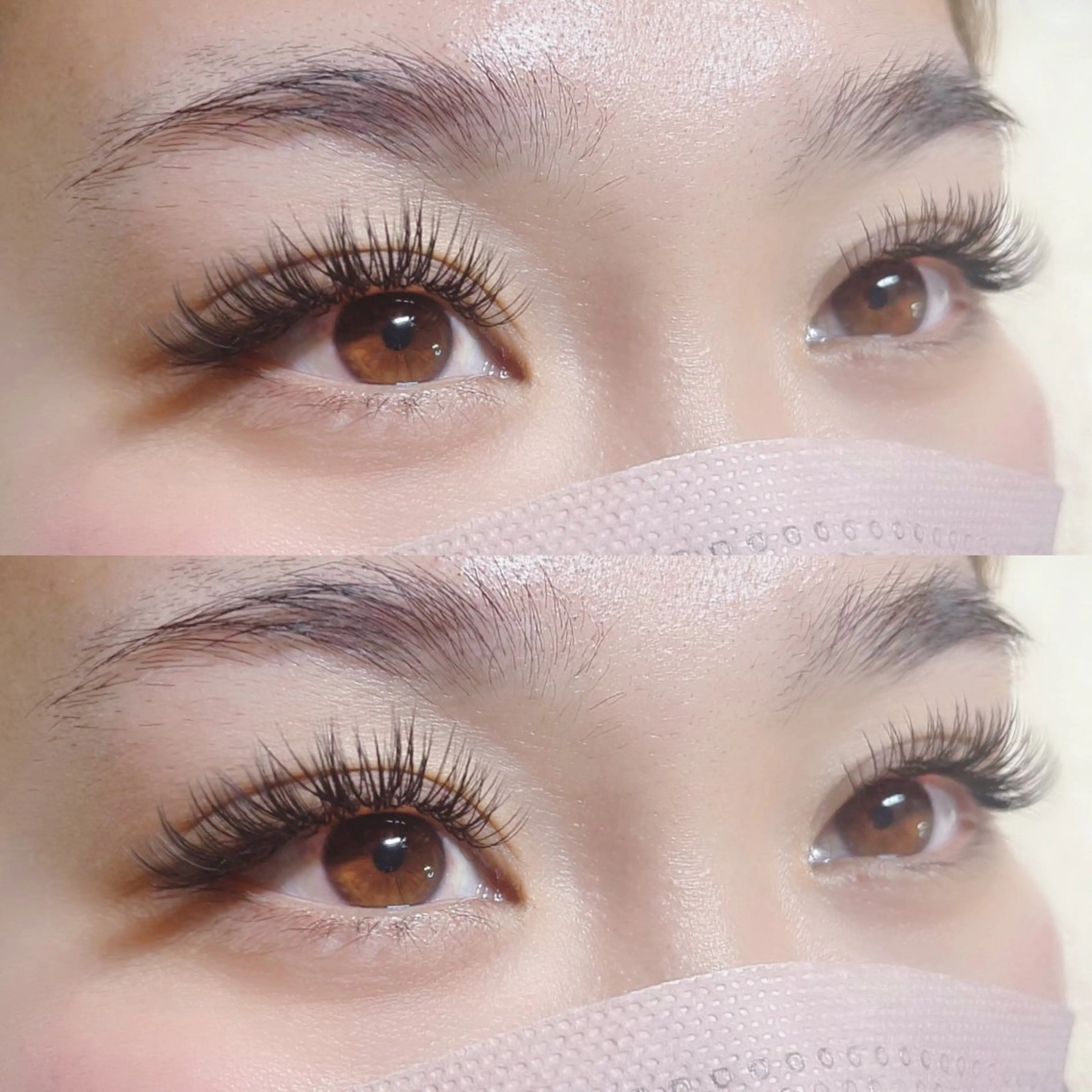 マツエク・マツパ 付け放題 バインドロック 束感まつ毛 フラットラッシュ パリジェンヌラッシュリフト マツエク AURORA RINAのマツエク・マツパデザイン