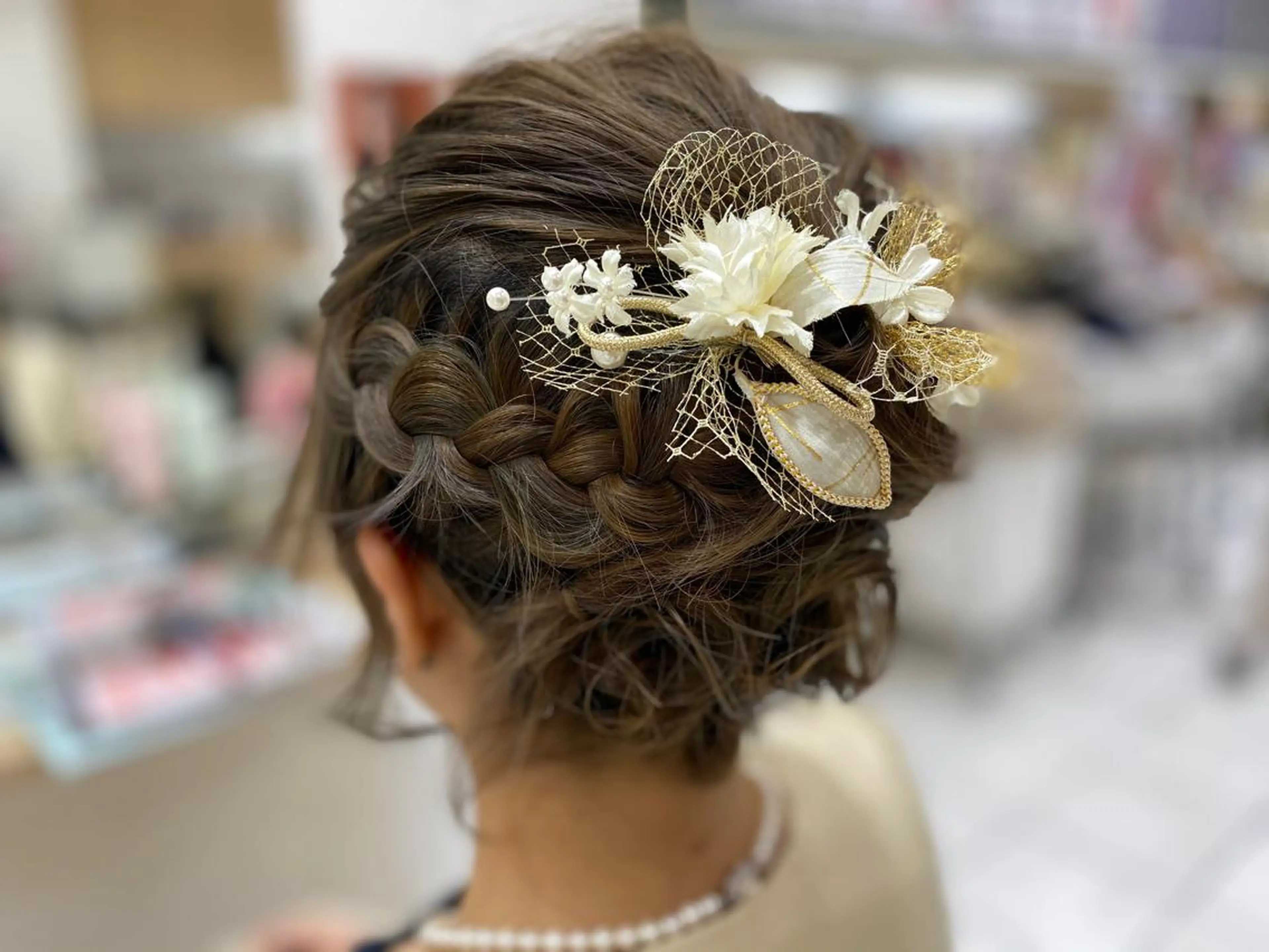 ヘアセット☆結婚式や、イベントにゆるふわ、編み込み、編み下ろし、お祭りヘア、浴衣、着物なんでも🆗です。の写真