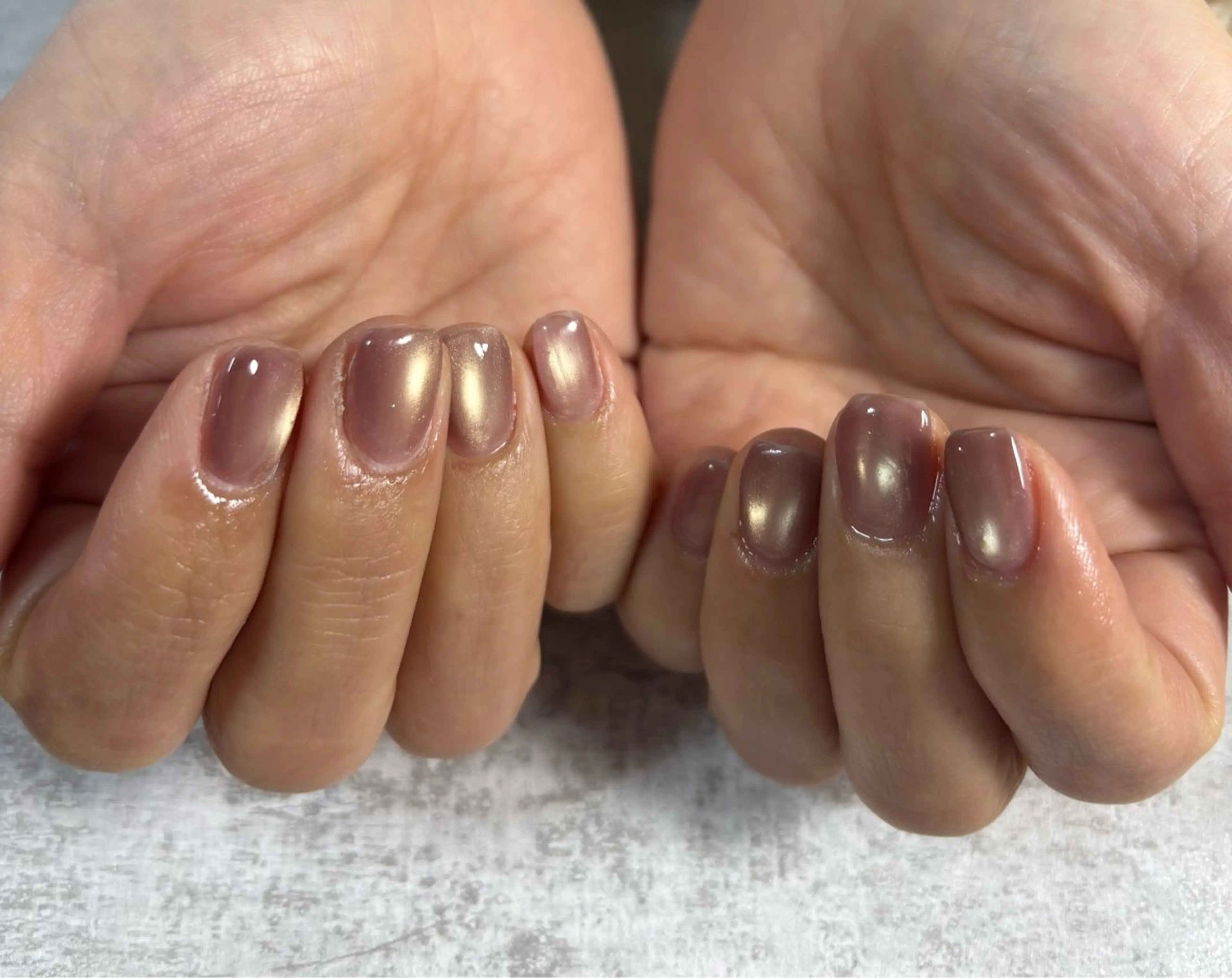 ネイル オーロラネイル ブルー フットネイル フレンチネイル ジェルネイル ハンドネイル kiki nail たまプラーザのネイルデザイン