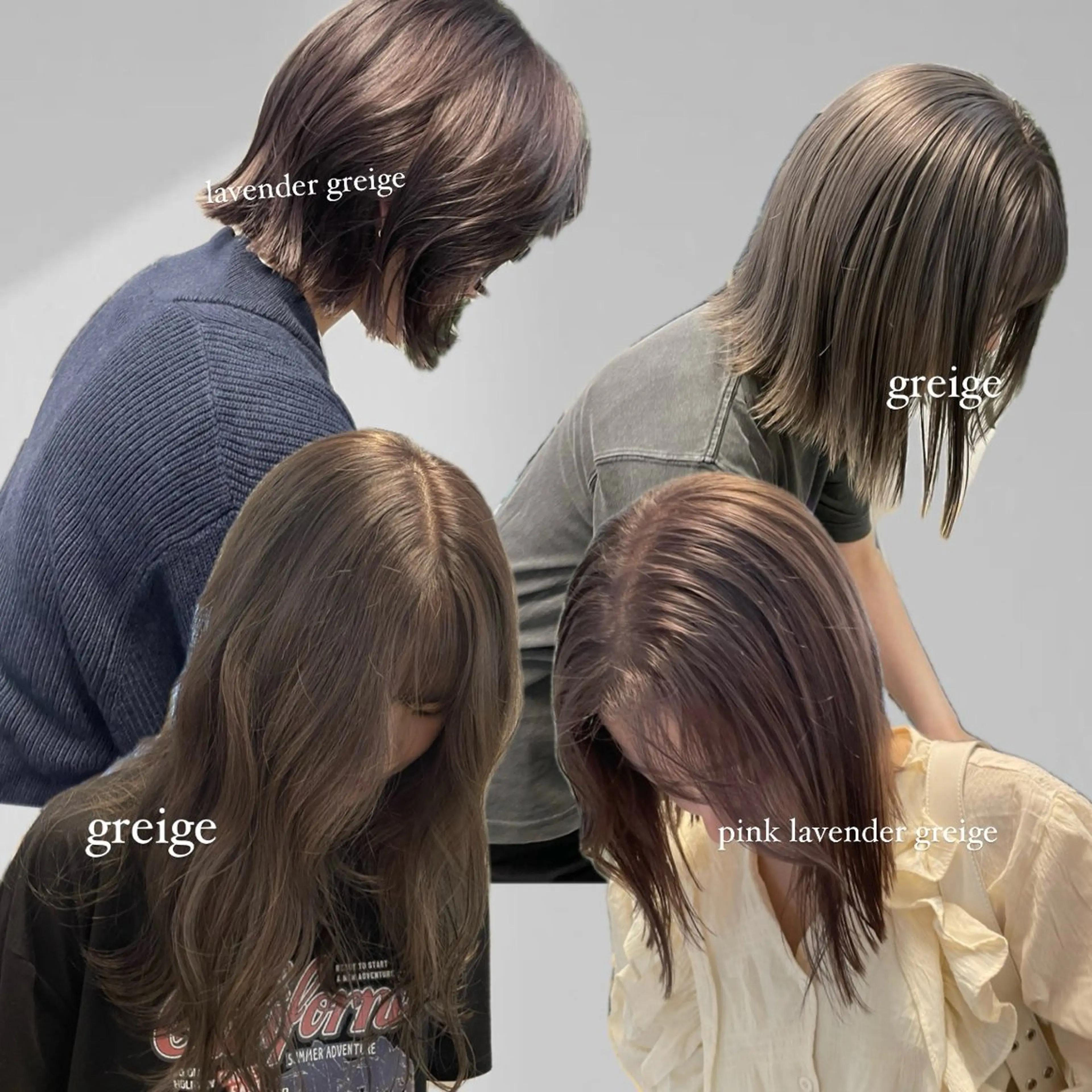 ショート カラー ミルクティー× グレージュMOMOのヘアスタイル