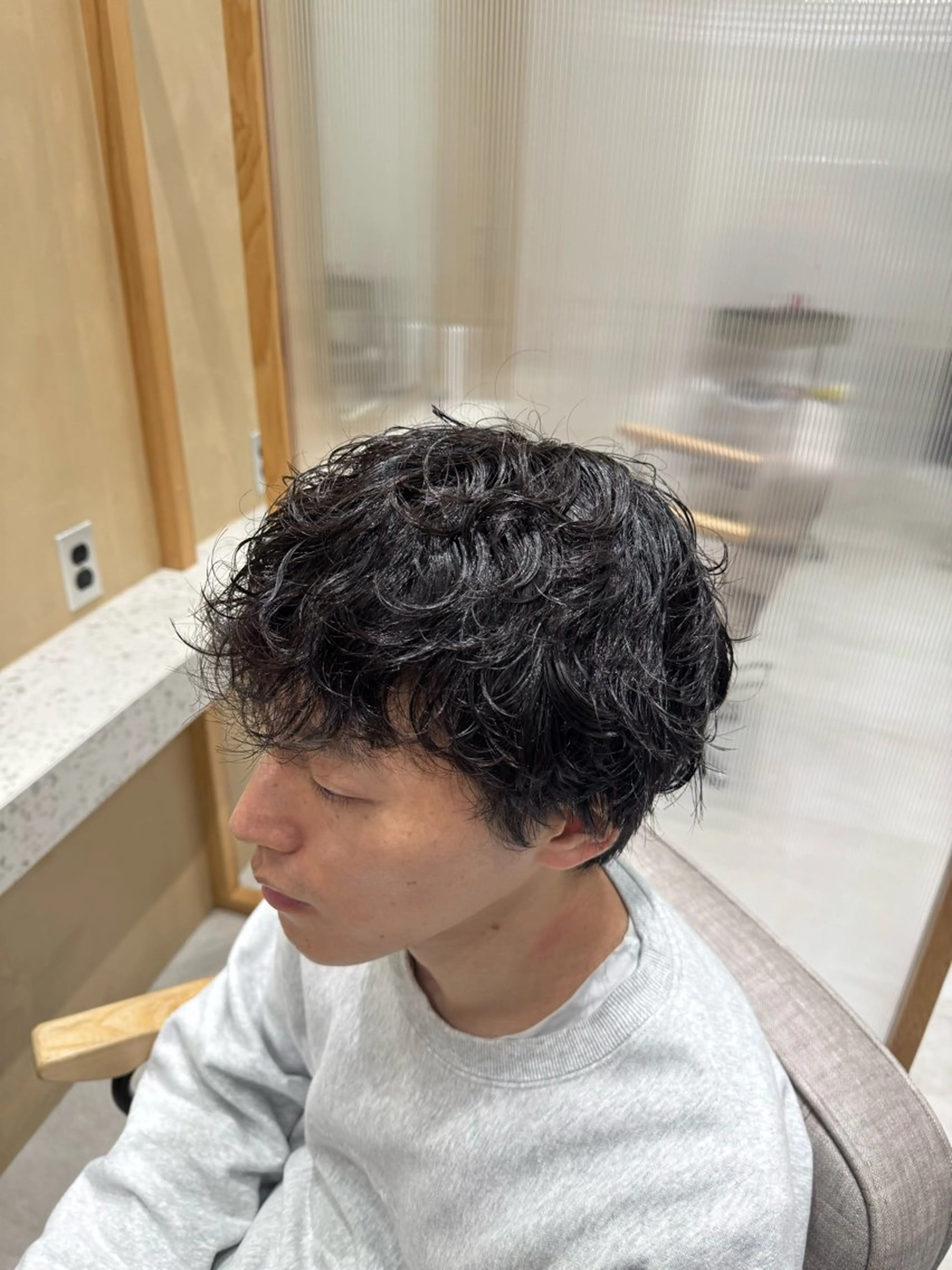 ミディアム カット パーマ メンズ指名No. 1 /パーマ/大須賀のヘアスタイル