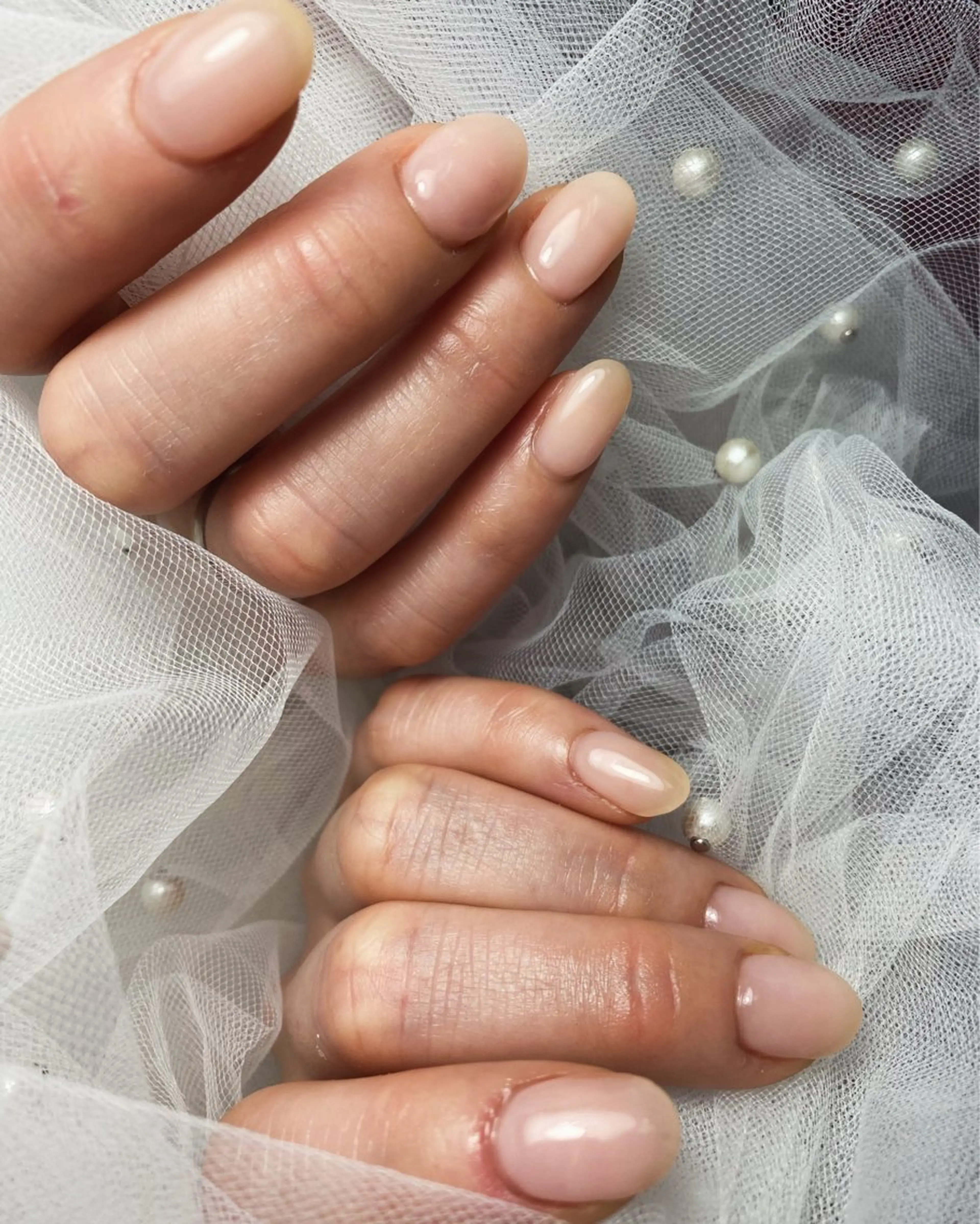 ネイル クリアネイル ワンカラーネイル Bavardage Nailのネイルデザイン