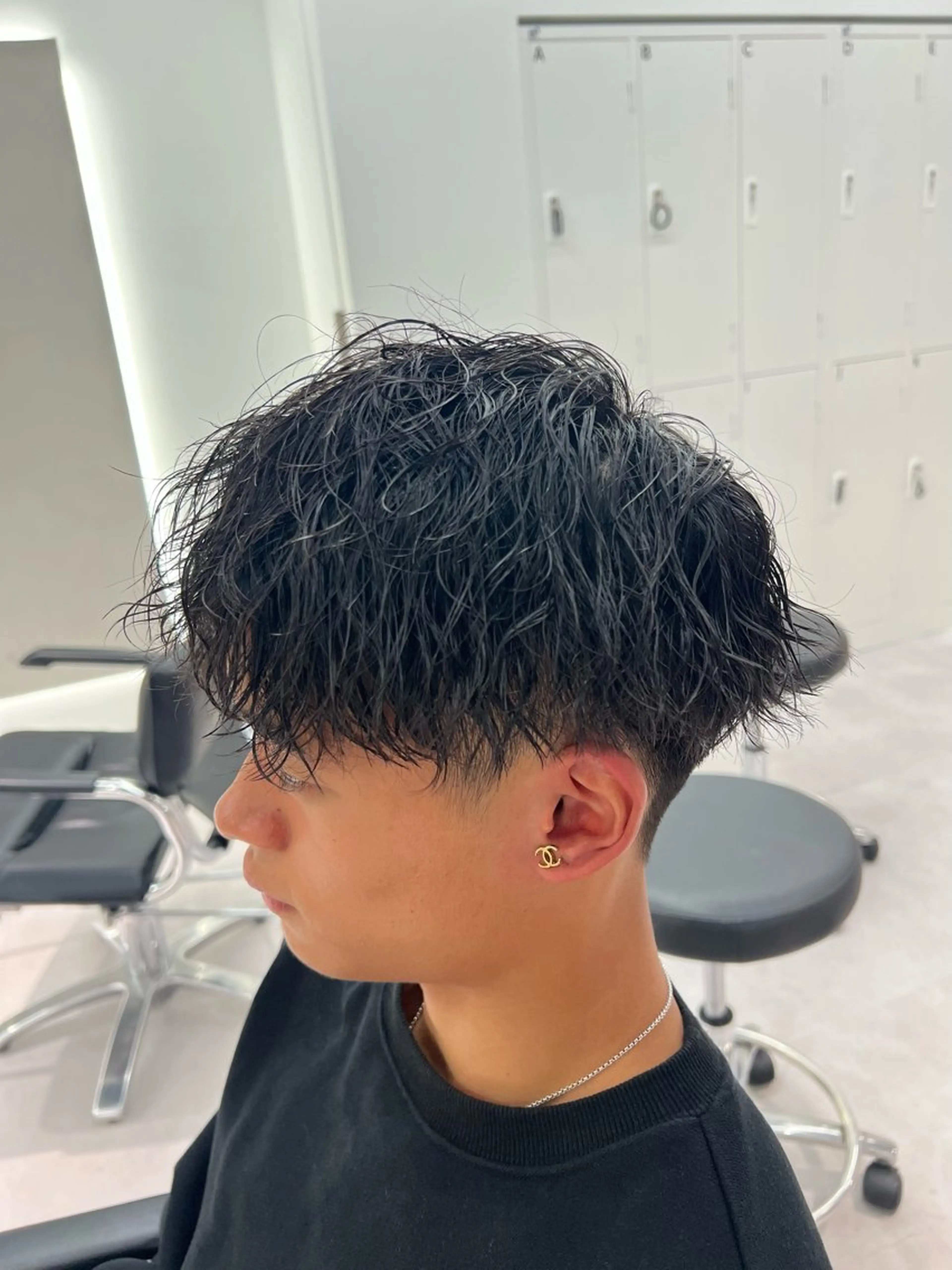 パーマ メンズ カット パーマ トリートメント ツイスパ/シャドウ 矢吹俊大郎のヘアスタイル