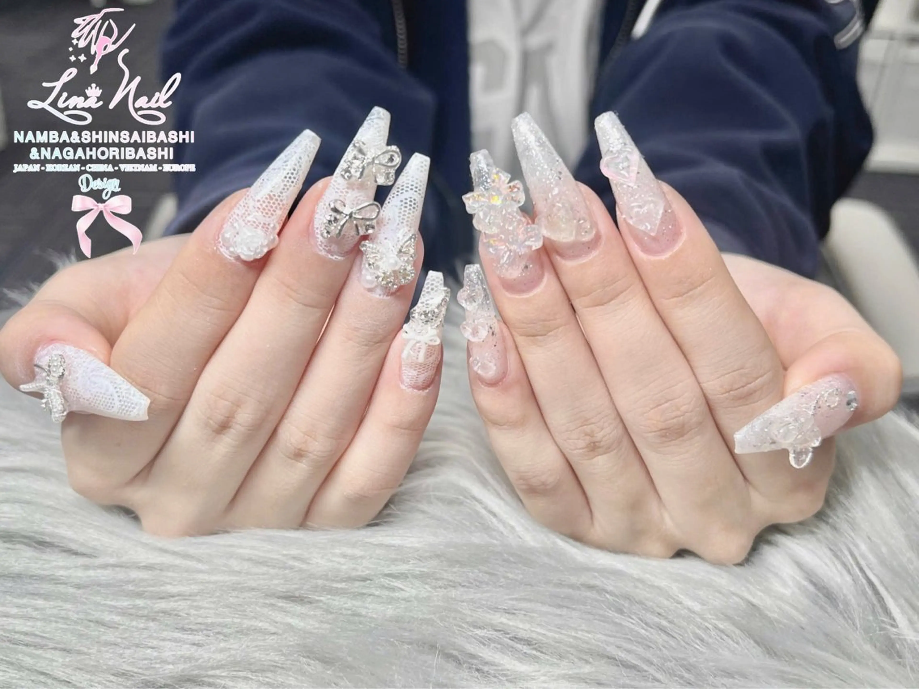 ネイル チークネイル 桜ネイル フラッシュネイル フットネイル ジェルネイル ハンドネイル リナネイル アメ村心斎橋店のネイルデザイン