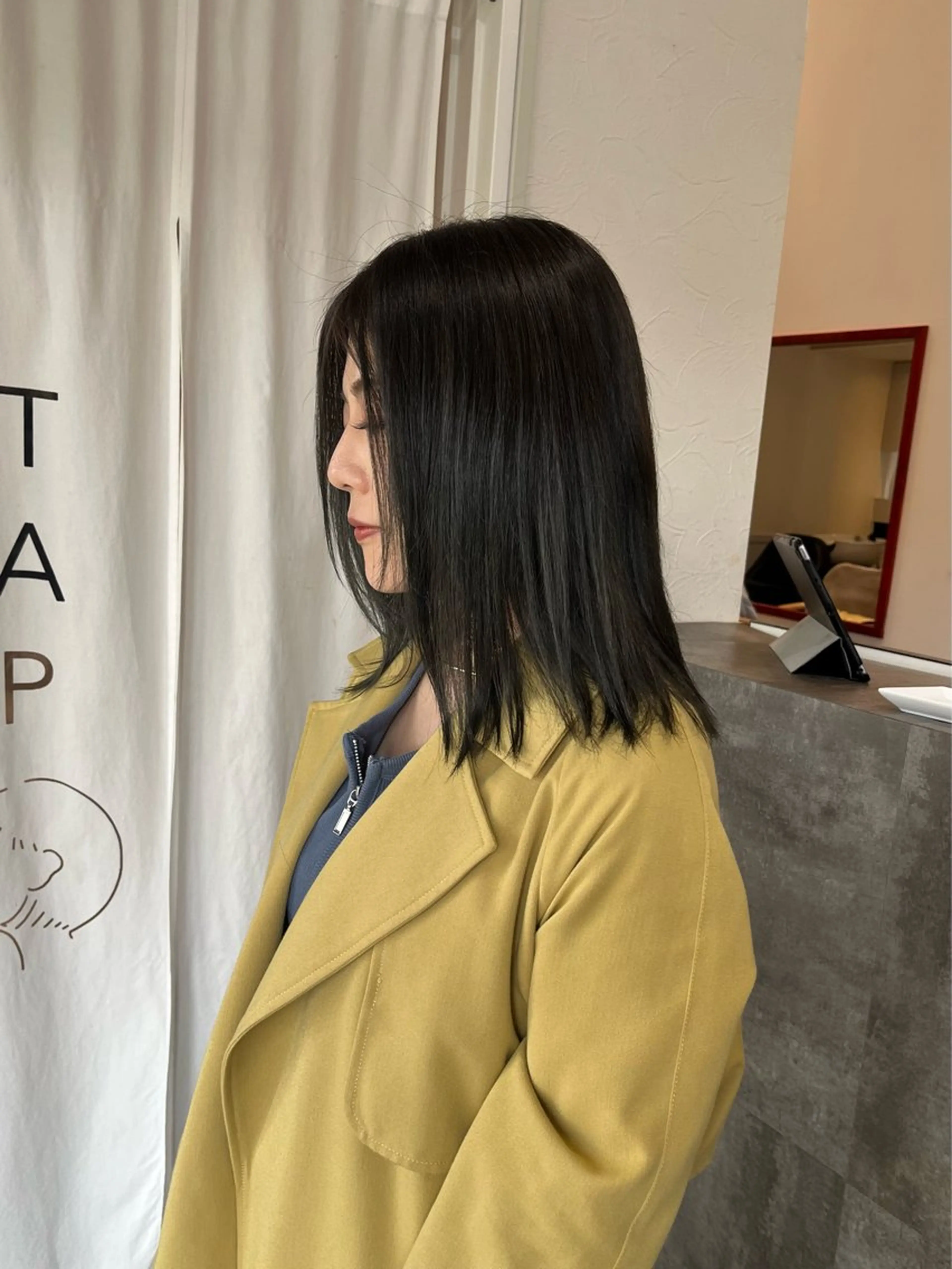 セミロング カラー カット ヘアカラー トリートメント 金沢市/美容師/ 岡島由希美のマツエク・マツパデザイン