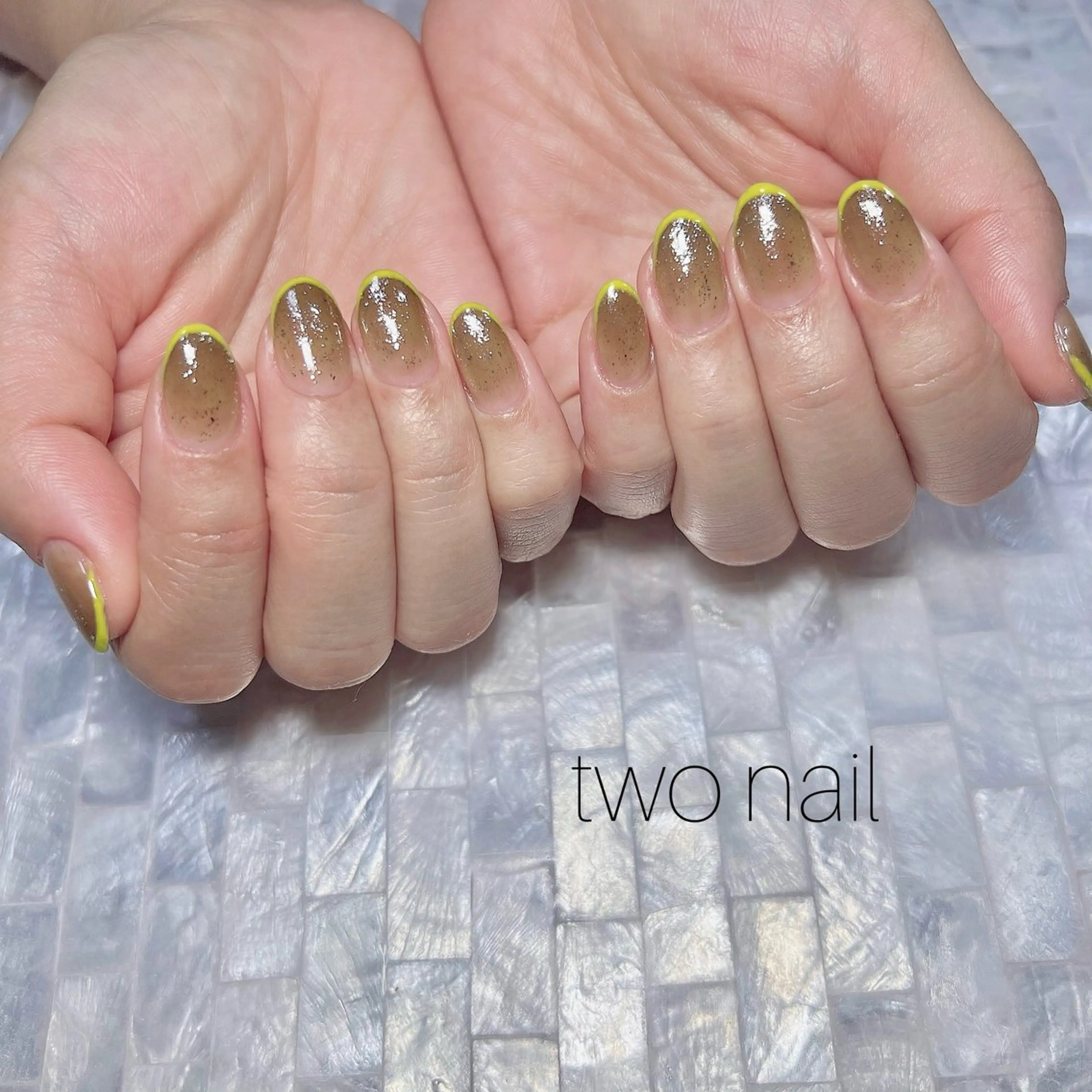 ネイル アートネイル ネイルチップ ホワイト ハンドネイル two nailのネイルデザイン