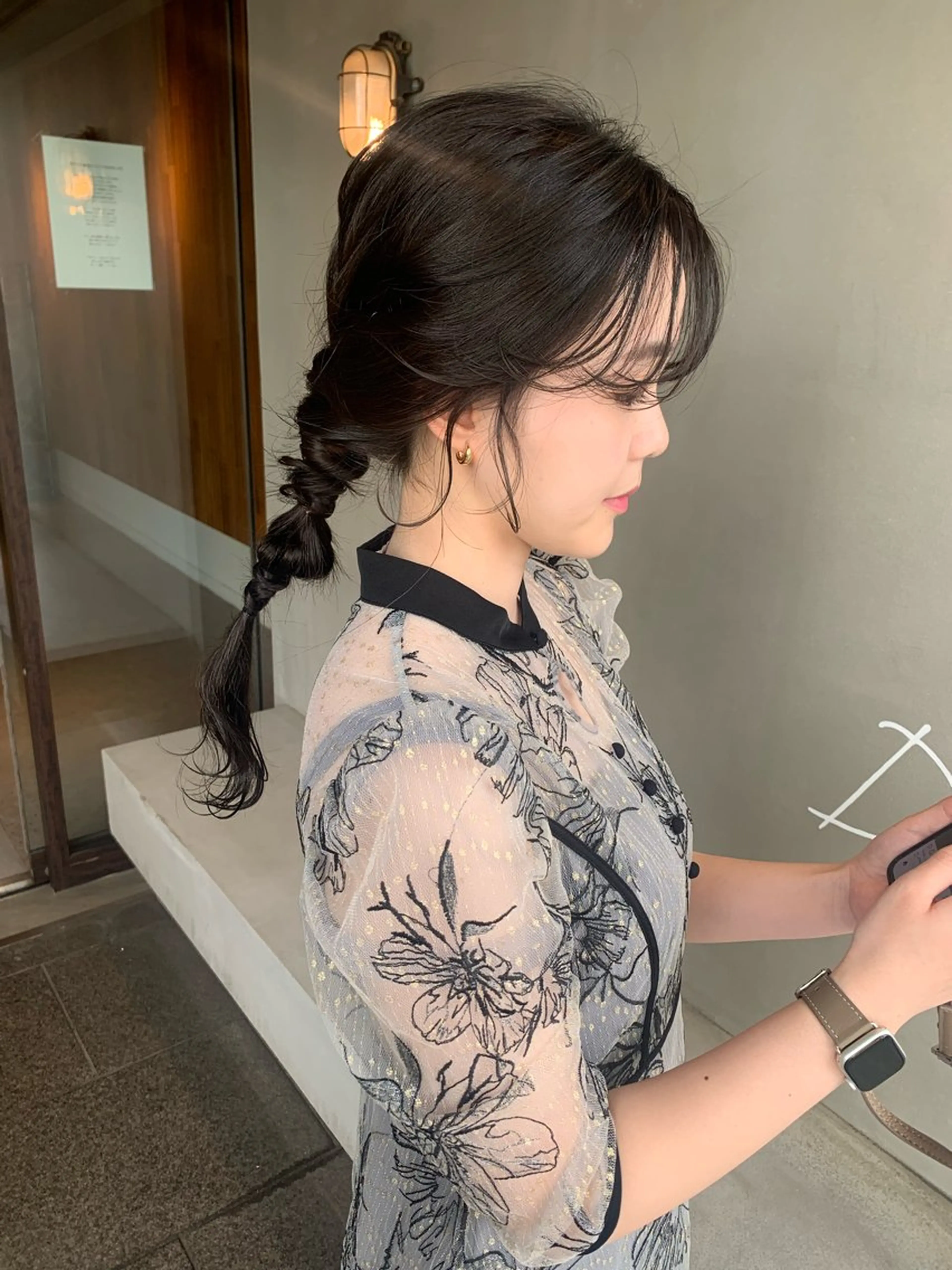 ロング ヘアアレンジ ヘアセット ブリーチ/アレンジ 天満/chihiroのヘアスタイル