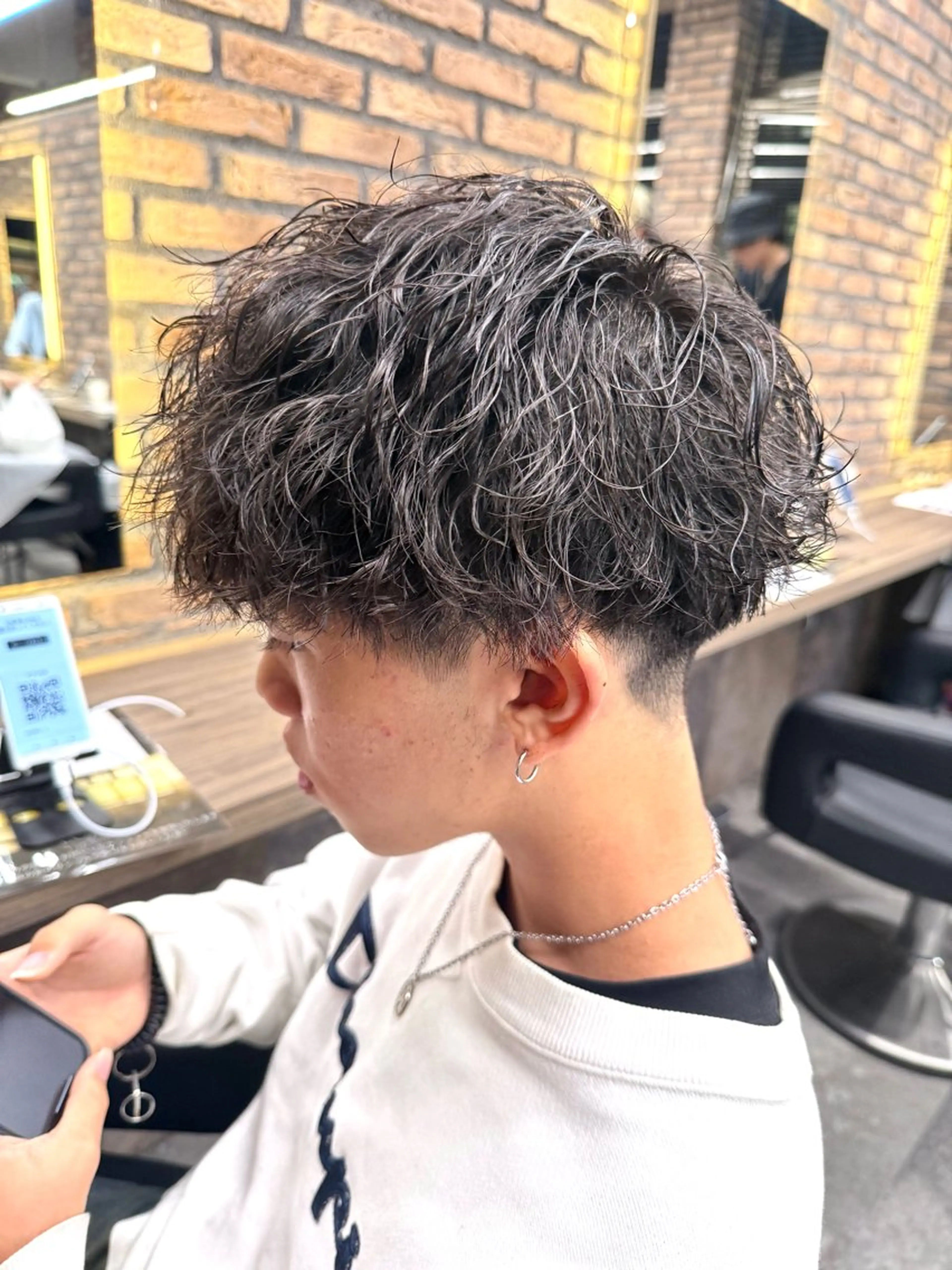 ショート カラー パーマ ヘアアレンジ メンズ キッズ 🔷横浜1のパーマ 職人🔷将太郎のヘアスタイル