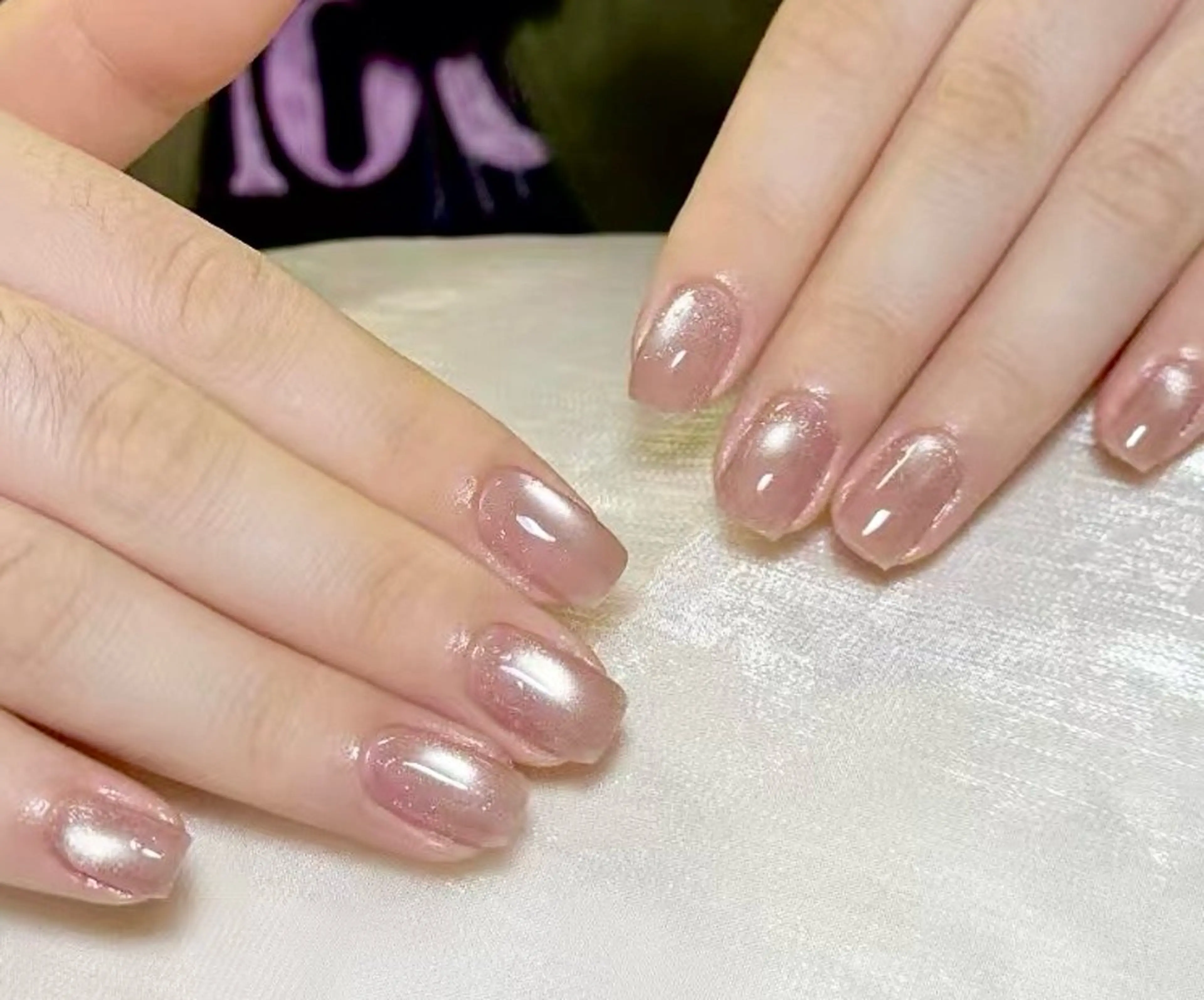 ネイル オーロラネイル クリアネイル 長さ出し フットネイル フレンチネイル ハンドネイル ハンドケア リボン、ガーリー パーツ放題専門店のネイルデザイン